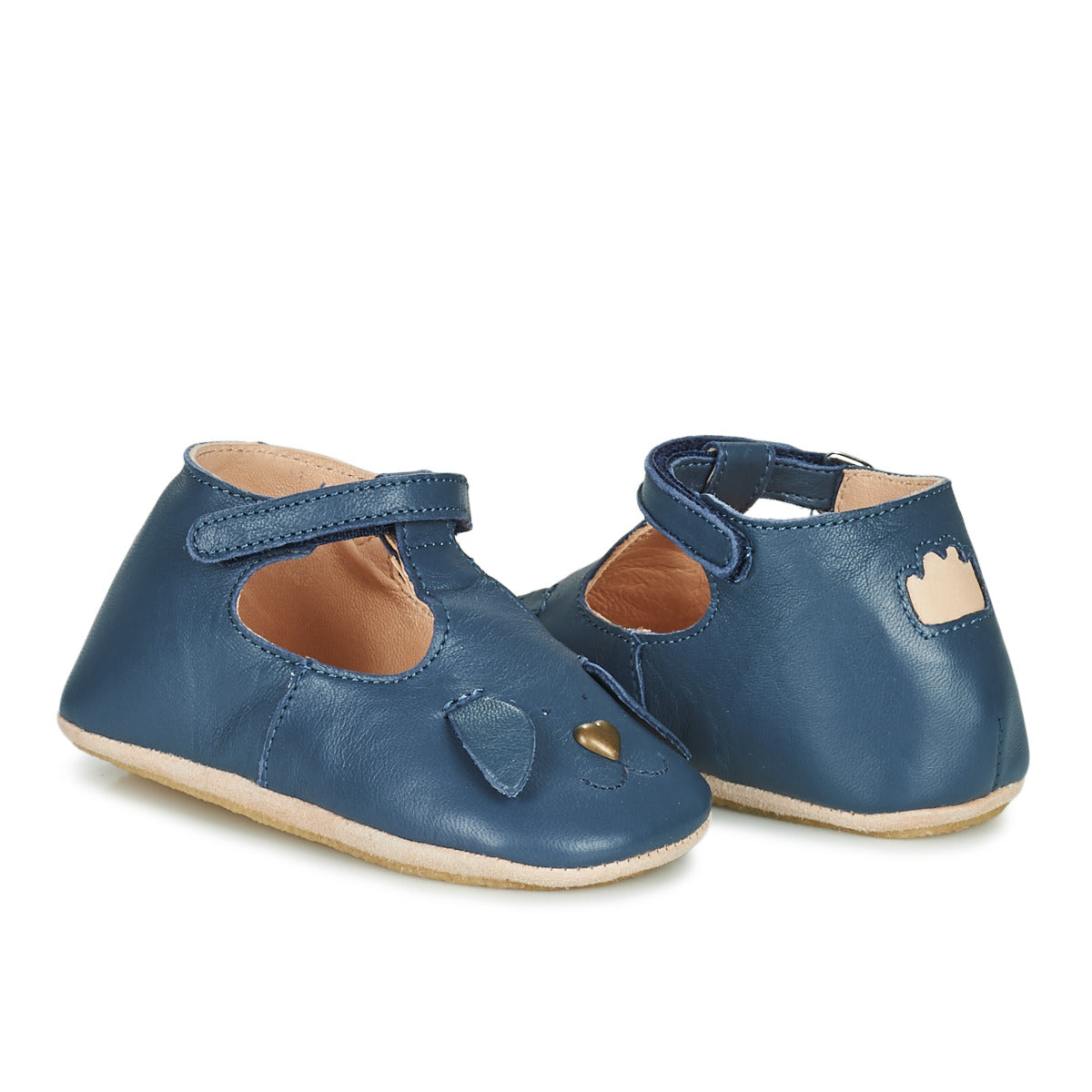 Pantofole bambini ragazza Easy Peasy LOULLYP CHIEN Blu