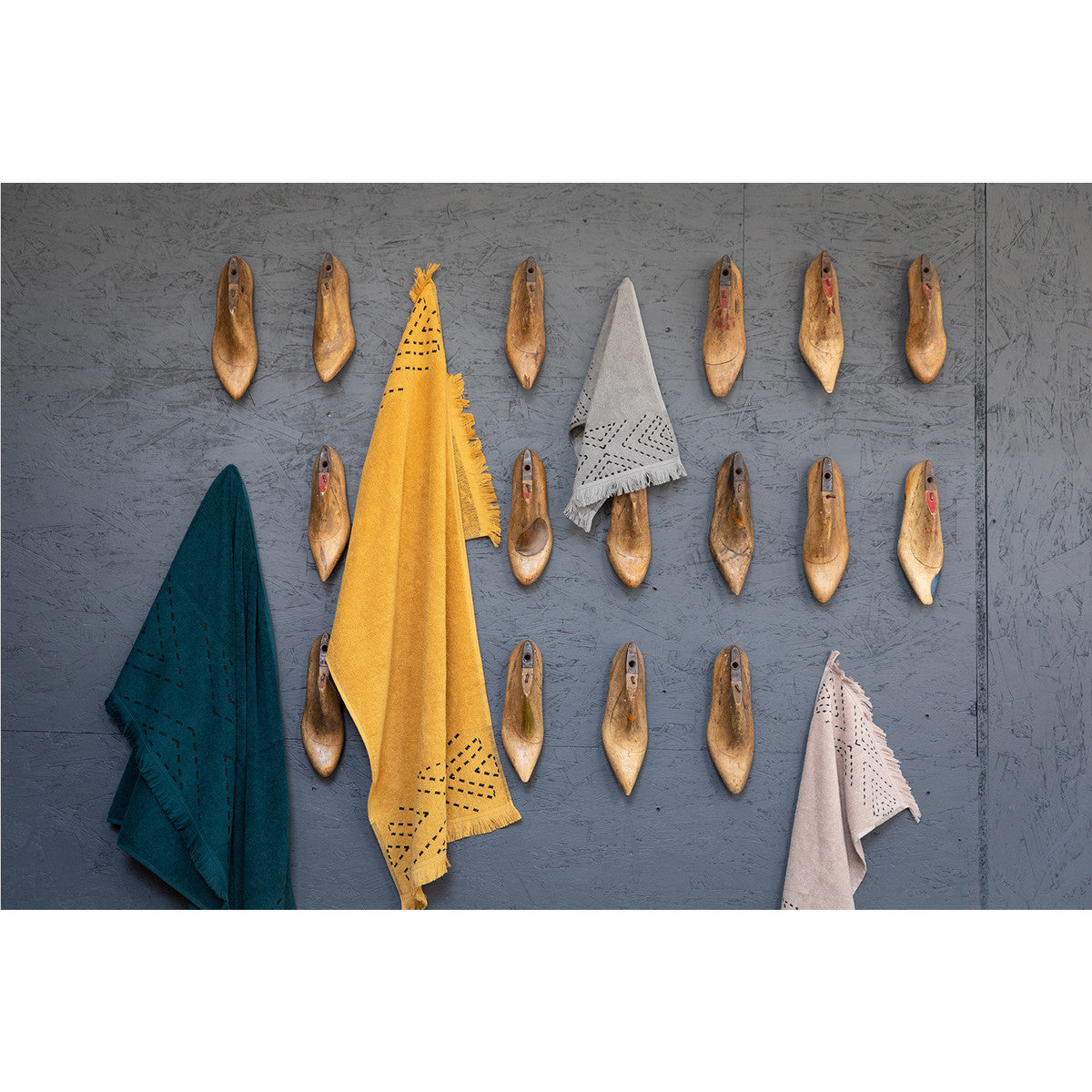 Asciugamano e guanto esfoliante Vivaraise JULIA Marrone