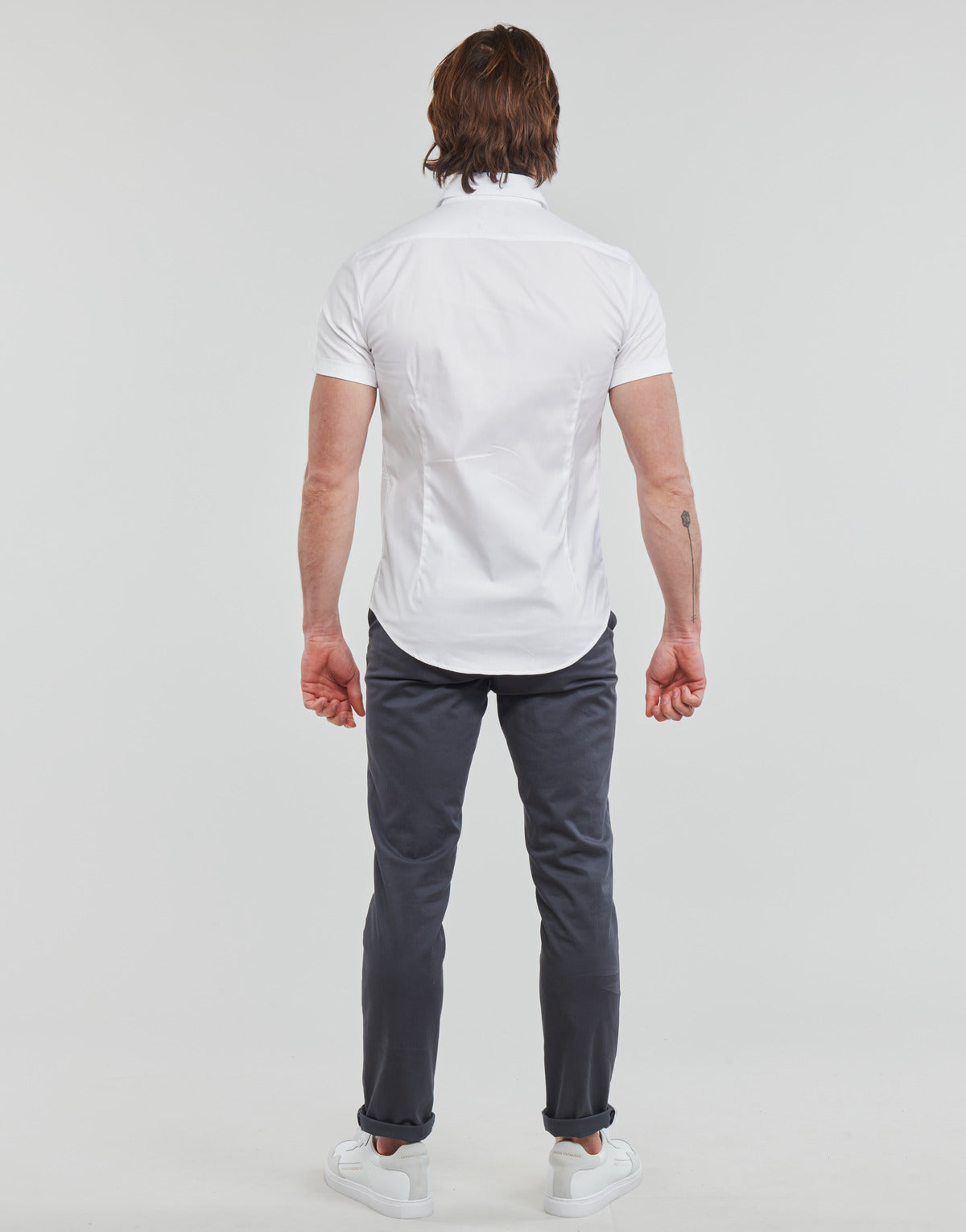 Camicia a maniche corte Uomo Emporio Armani 8N1C91 Bianco