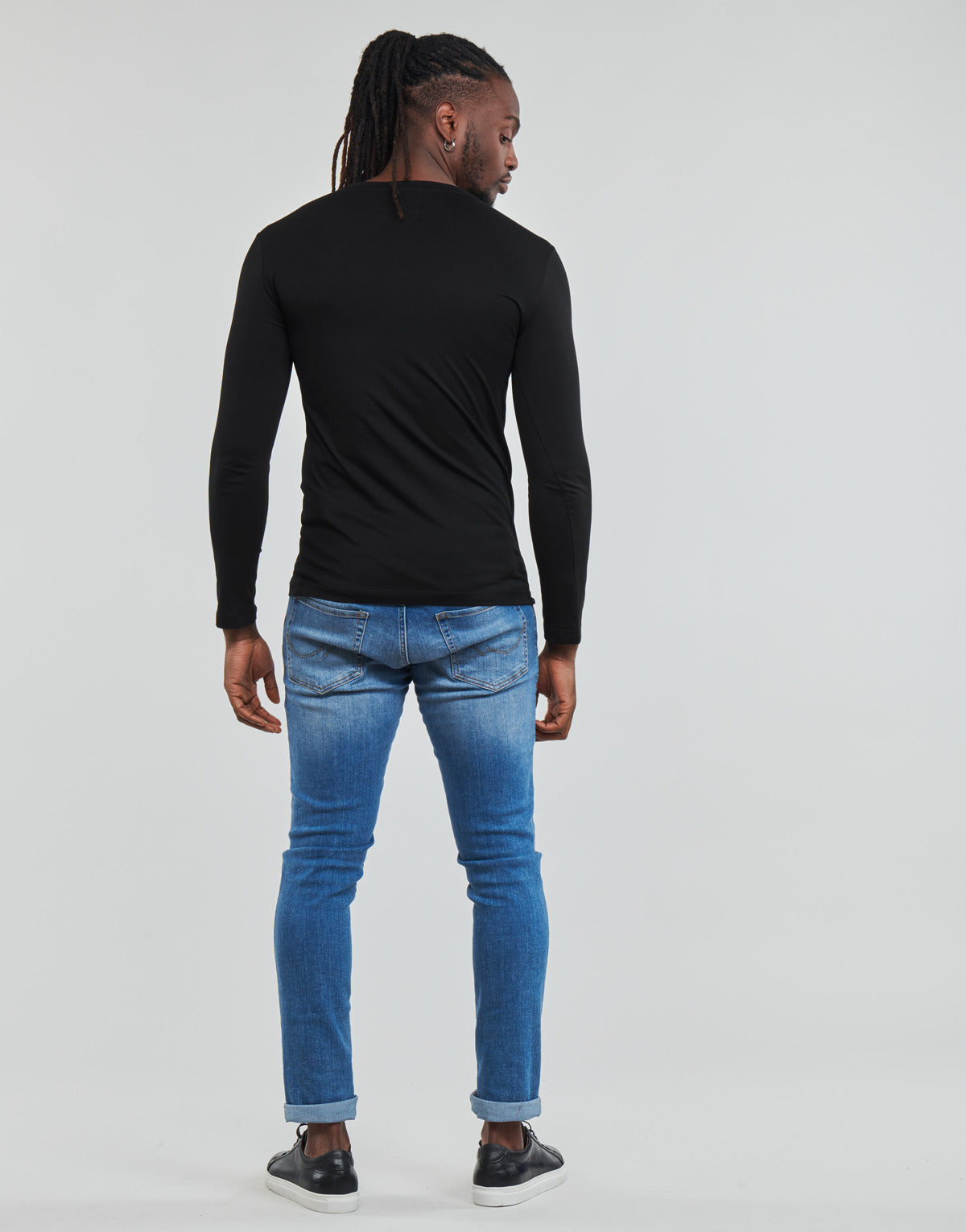 T-shirts a maniche lunghe Uomo Emporio Armani 8N1TN8 Nero