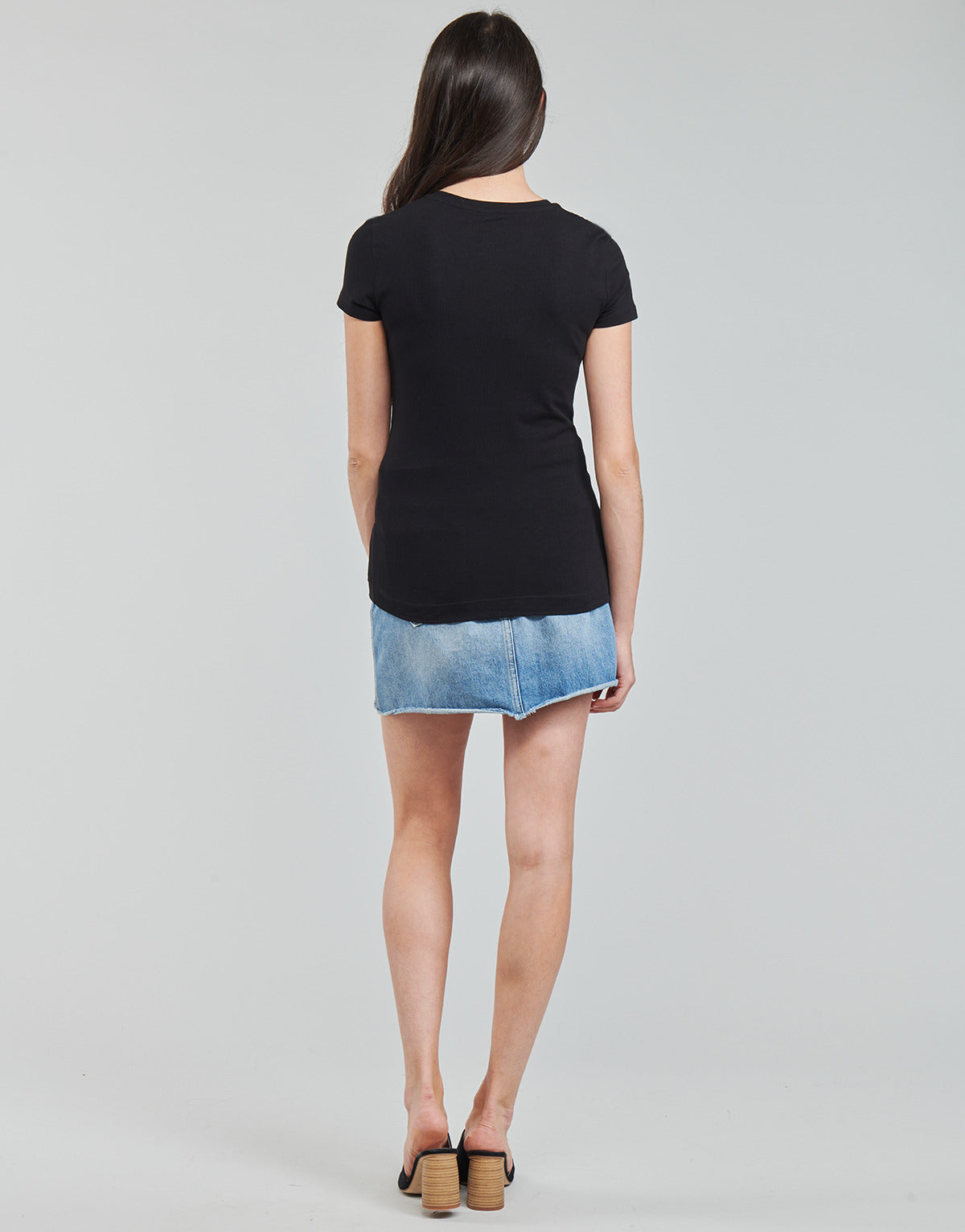 T-shirt Donna Guess SS CN ASTRELLE TEE Nero