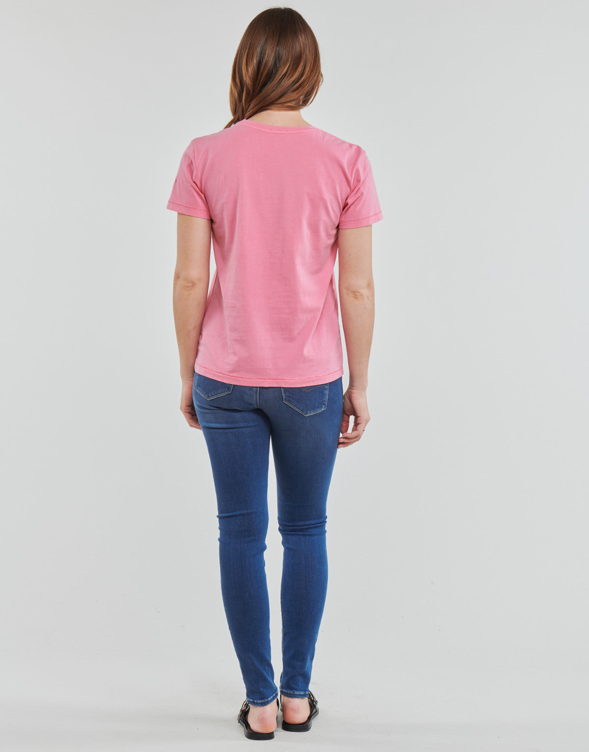 T-shirt Donna Replay W3318C Rosa