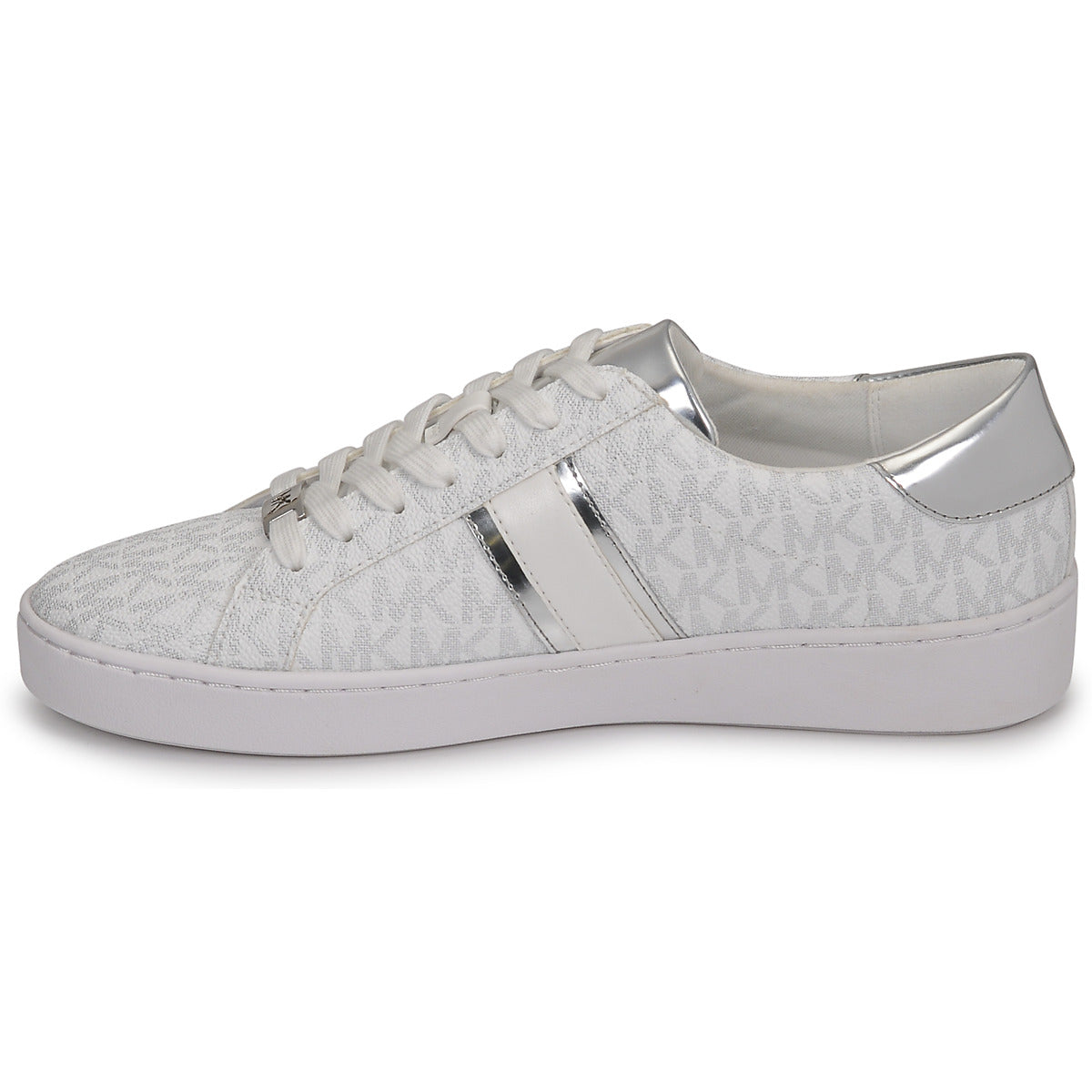 Sneakers basse Donna MICHAEL Michael Kors IRVING STRIPE LACE UP Bianco