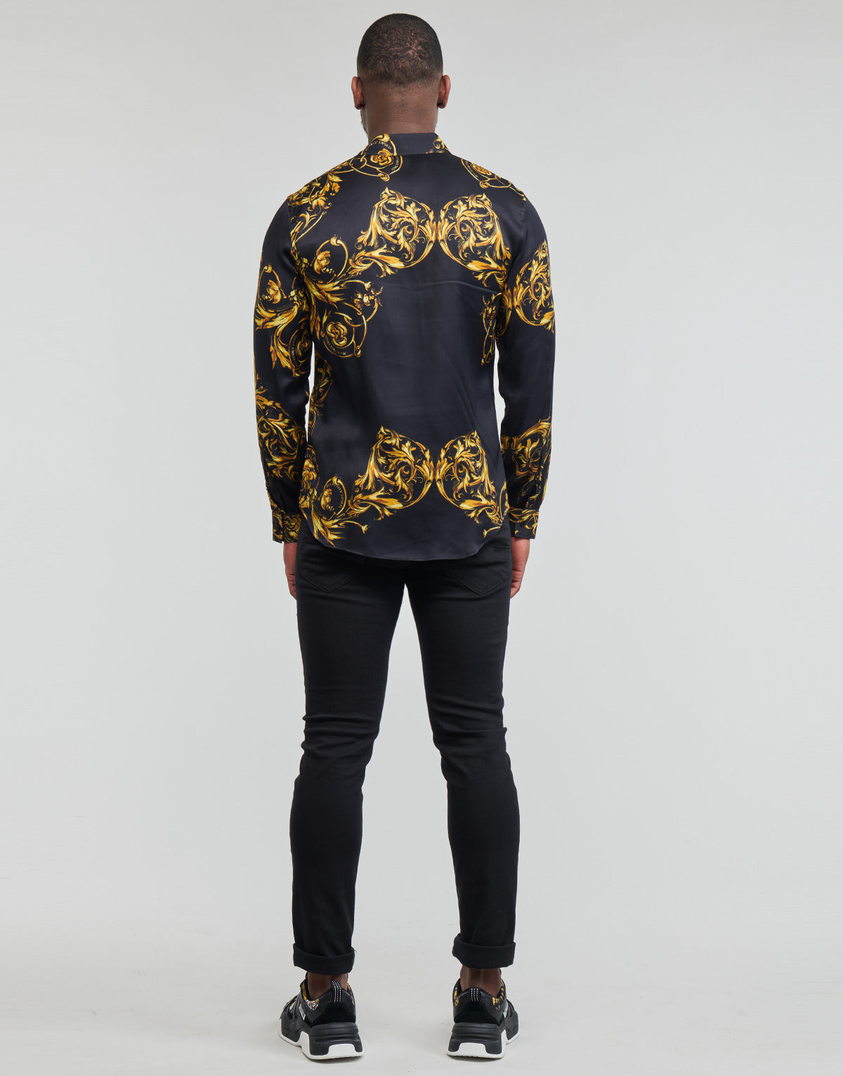 Camicia a maniche lunghe Uomo Versace Jeans Couture 72GAL2S0 Nero