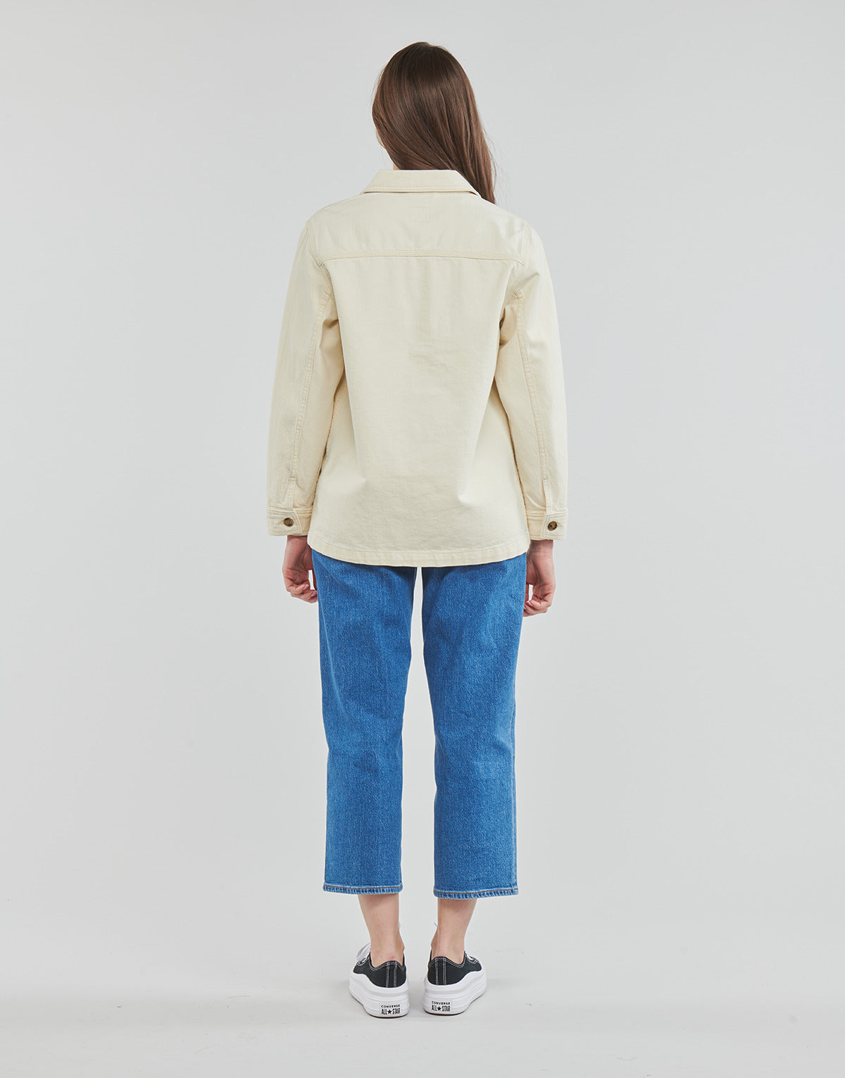 Giacca in jeans Donna Lee SERVICE OVERSHIRT Beige