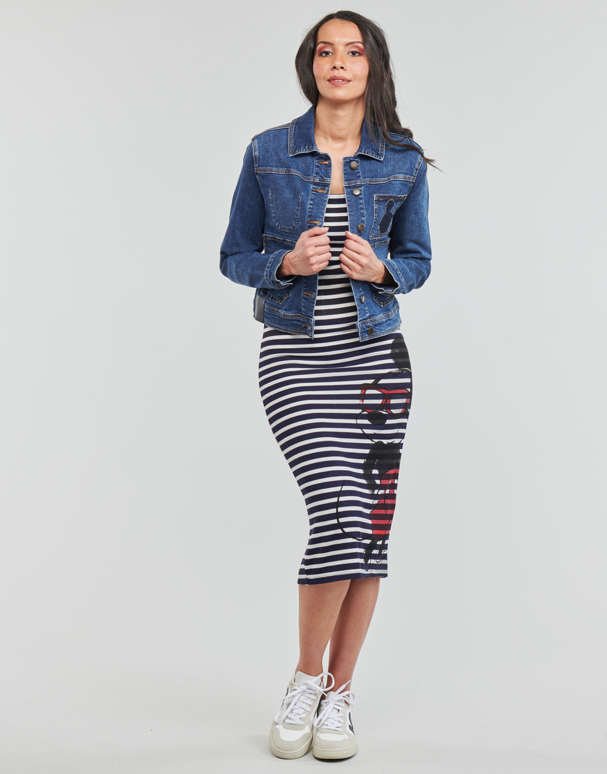 Giacca in jeans Donna Desigual CHAQ_ MY MICKEY Blu