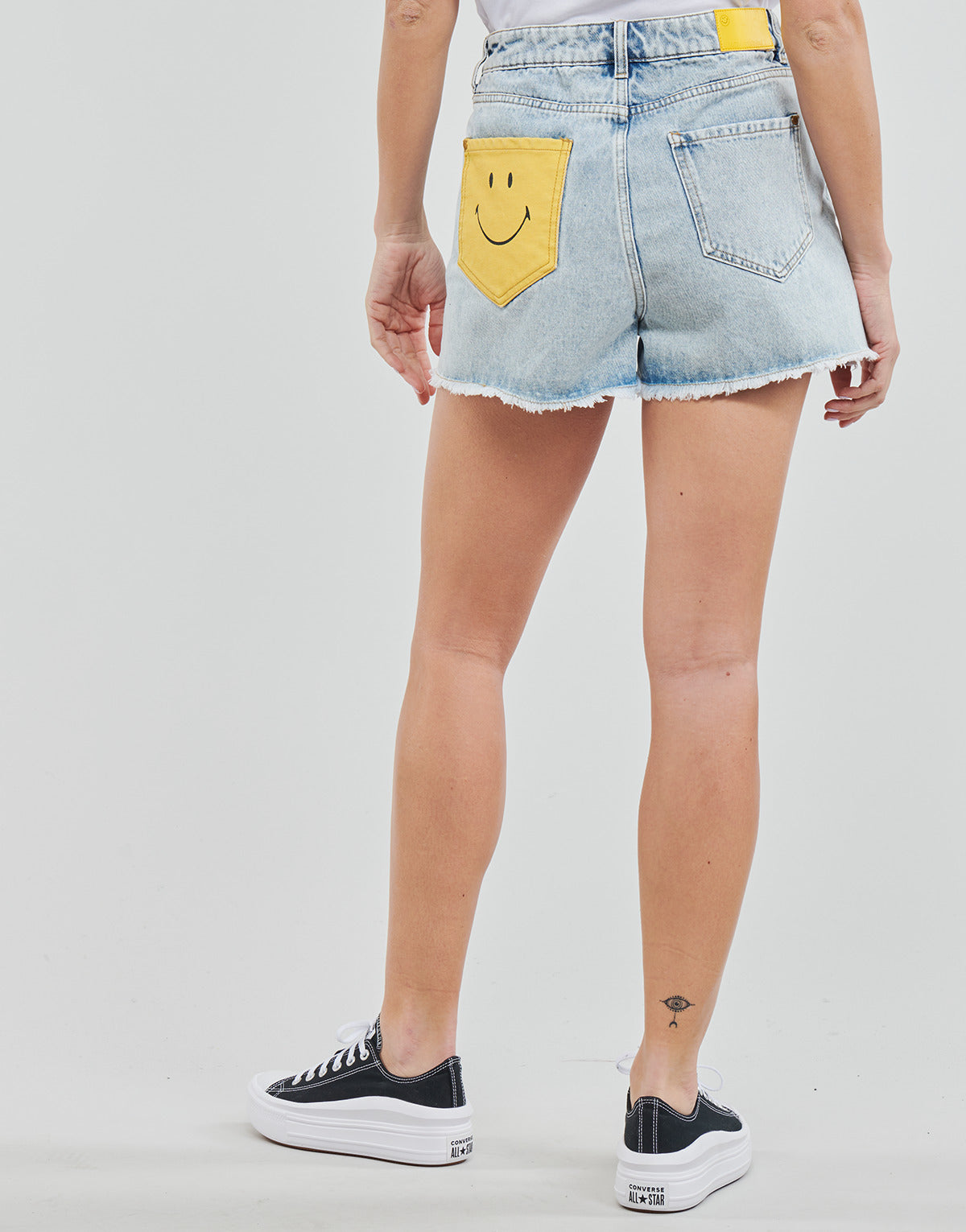 Shorts Donna Desigual DENIM_CAT SMILE Blu