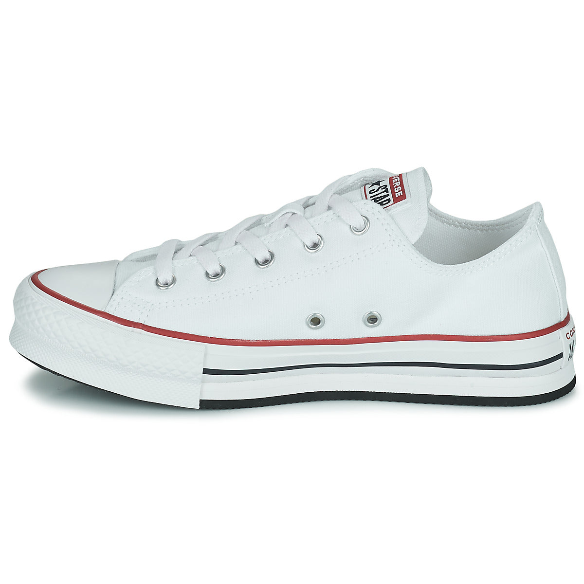 Scarpe bambini ragazza Converse Chuck Taylor All Star EVA Lift Foundation Ox Bianco