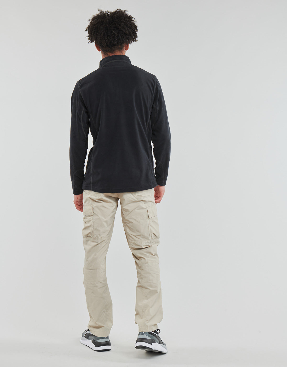 Felpa Uomo Columbia Klamath Range II Half Zip Nero