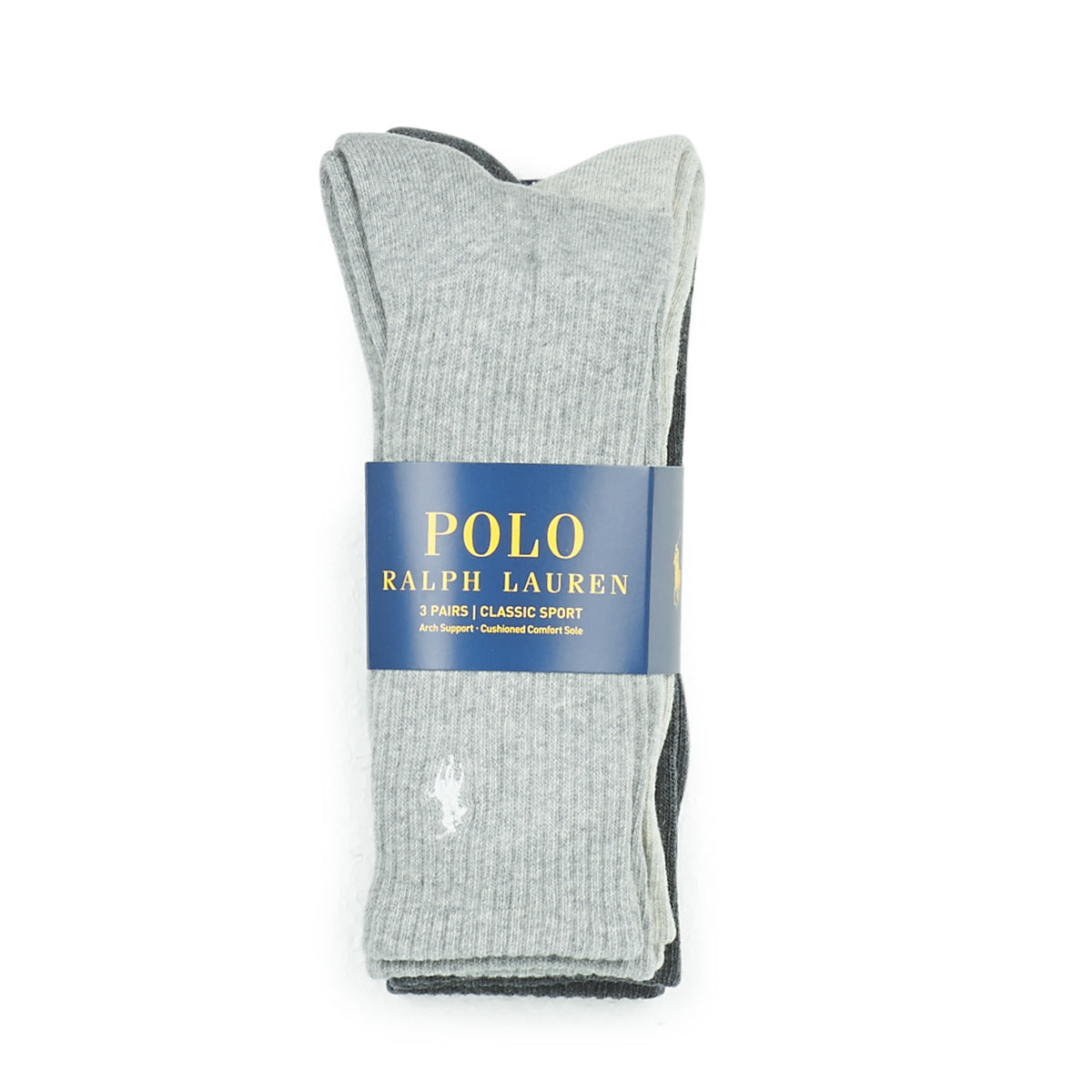 Calzini Uomo Polo Ralph Lauren COULEUR PACK DE GRISE Grigio