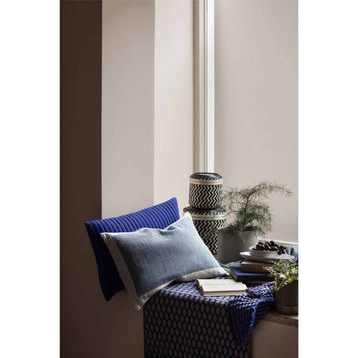 Fodere per cuscini Broste Copenhagen MONA Blu