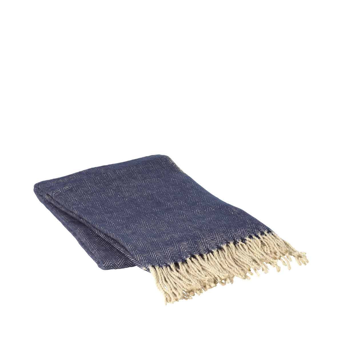 Plaid, coperte Broste Copenhagen AASE Blu