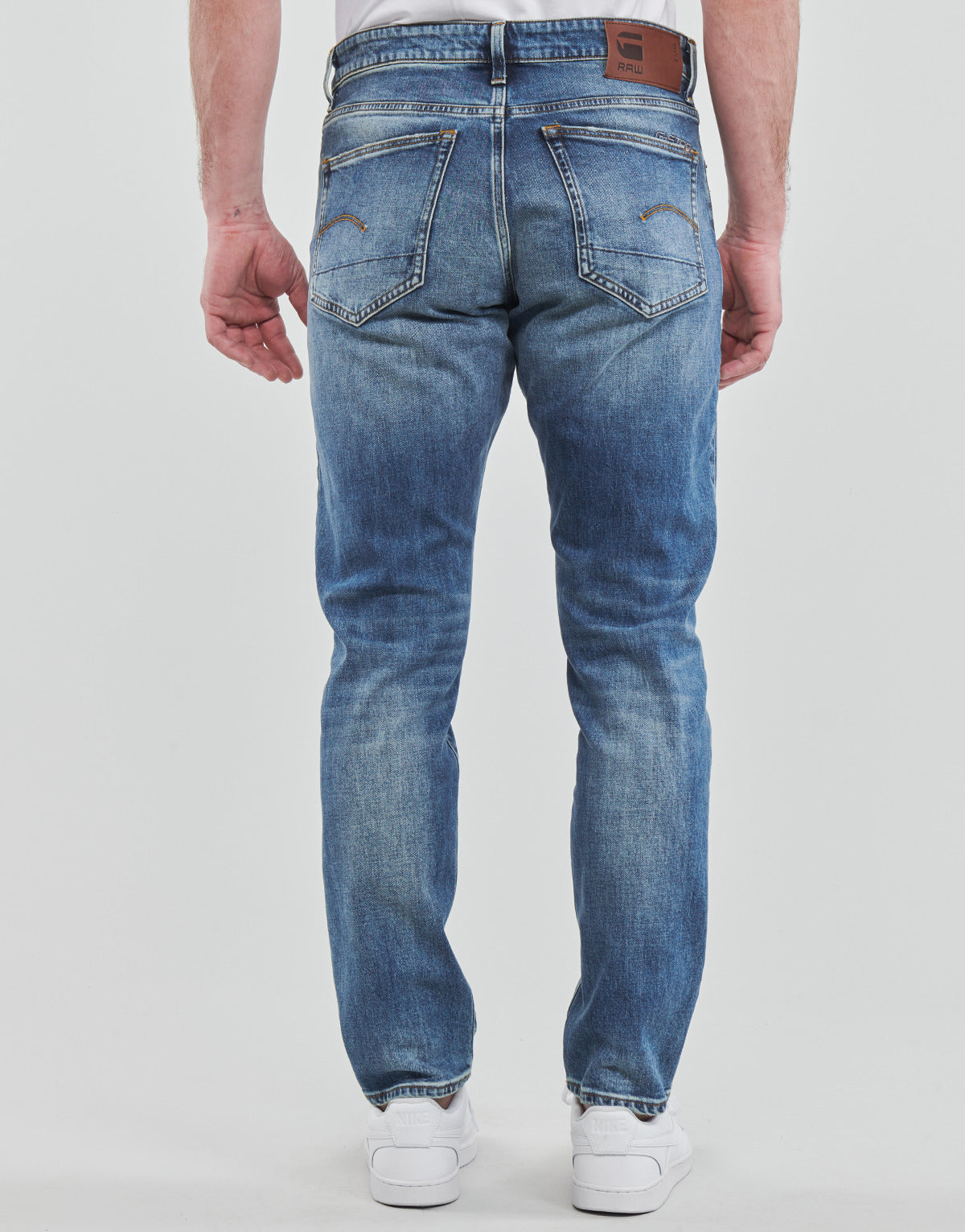 Jeans Tapered Uomo G-Star Raw 3301 straight tapered Blu