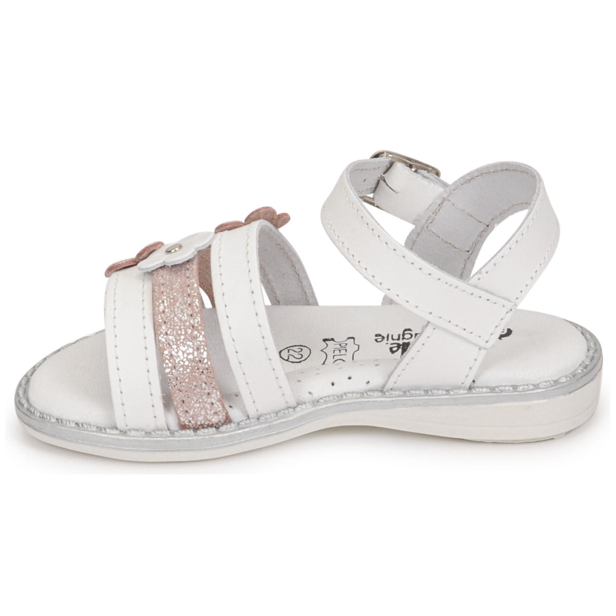 Sandali bambini ragazza Citrouille et Compagnie KATAGUE Bianco