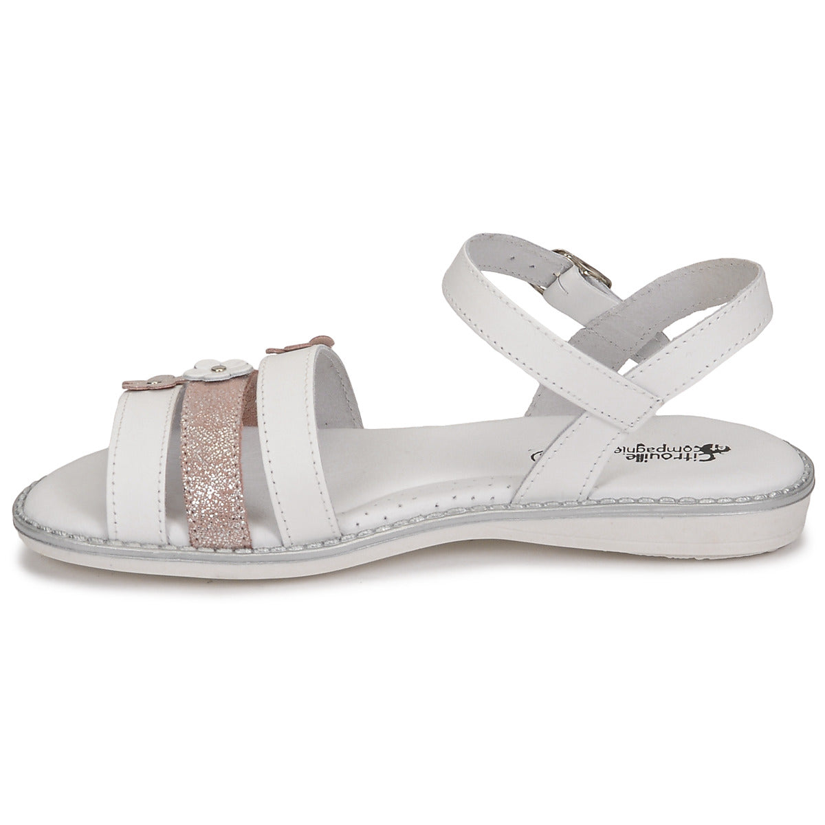 Sandali bambini ragazza Citrouille et Compagnie KATAGUE Bianco