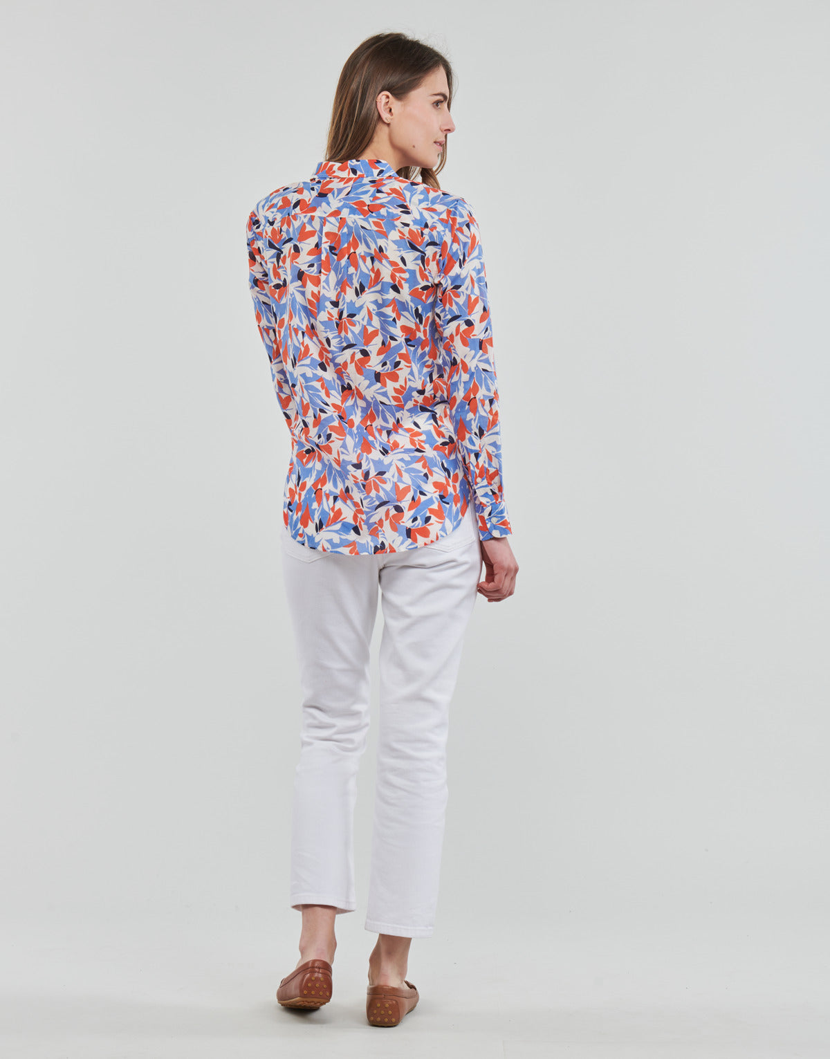 Camicia Donna Lauren Ralph Lauren COURTENAY-LONG SLEEVE-BUTTON FRONT SHIRT Multicolore