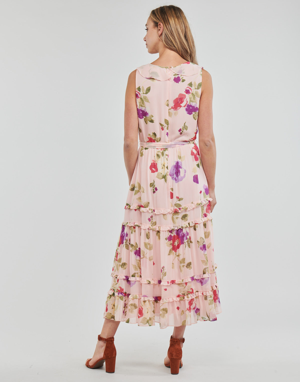 Abito lungo Donna Lauren Ralph Lauren JINAJA-SLEEVELESS-DAY DRESS Rosa