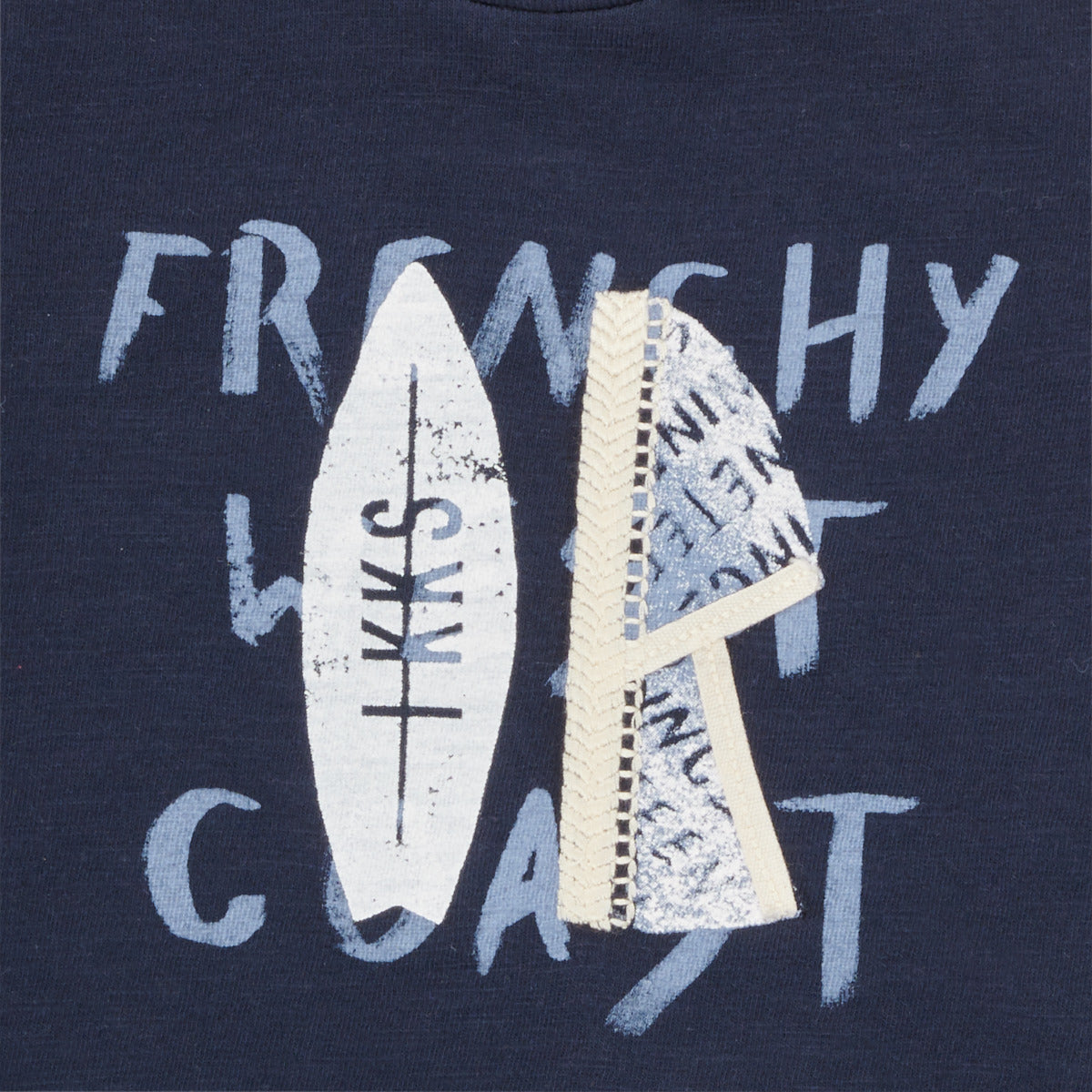 T-shirt ragazzo Ikks ECHARPANT Blu