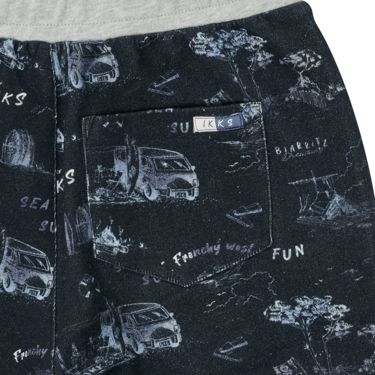 Pantaloni corti ragazzo Ikks JARNAUX Blu