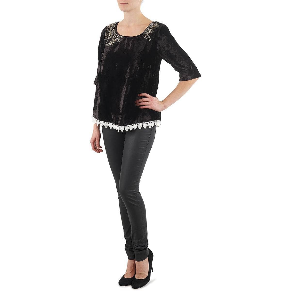 T-shirts a maniche lunghe Donna Lollipops PILOW TOP Nero