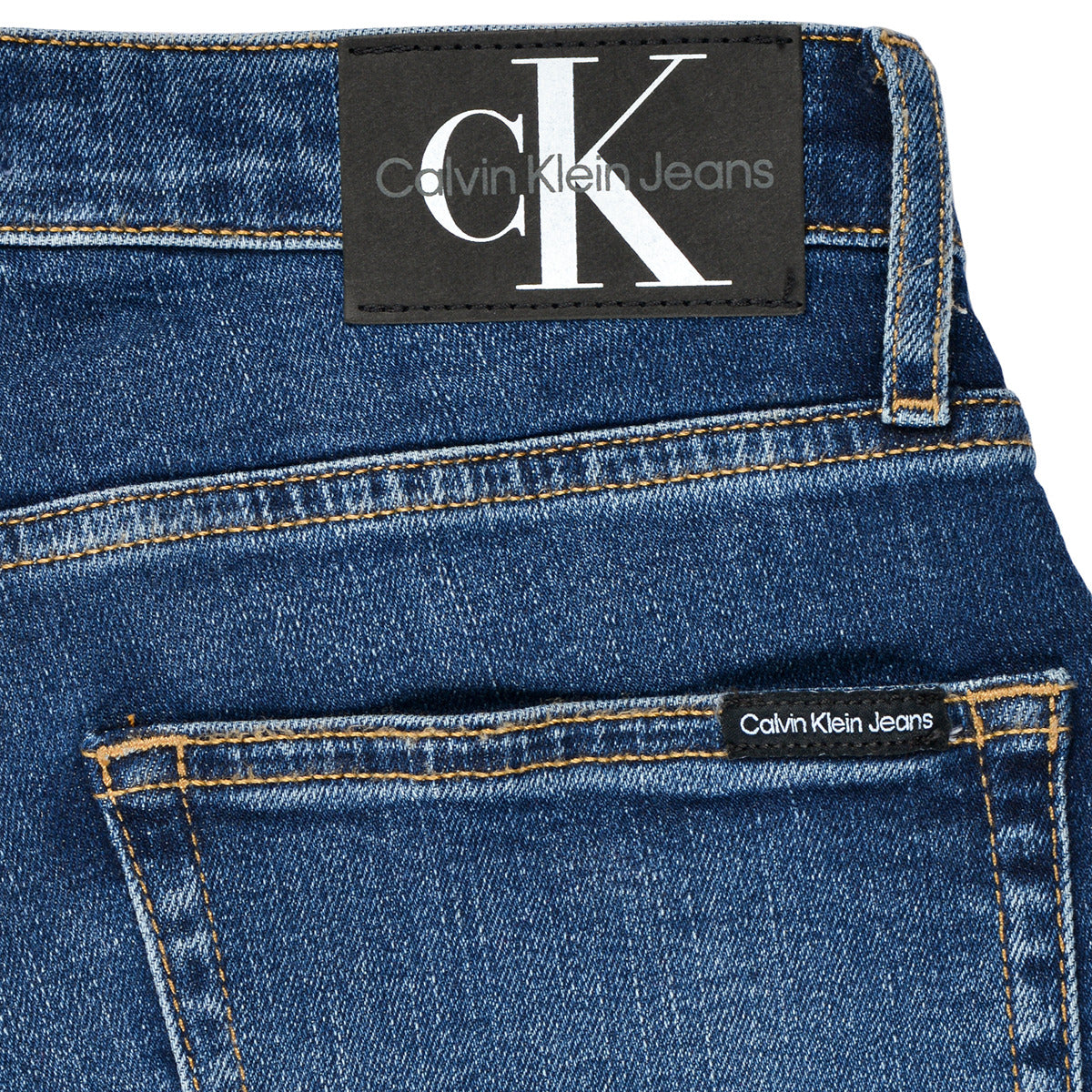 Pantaloni corti ragazzo Calvin Klein Jeans REGULAR SHORT ESS BLUE Blu