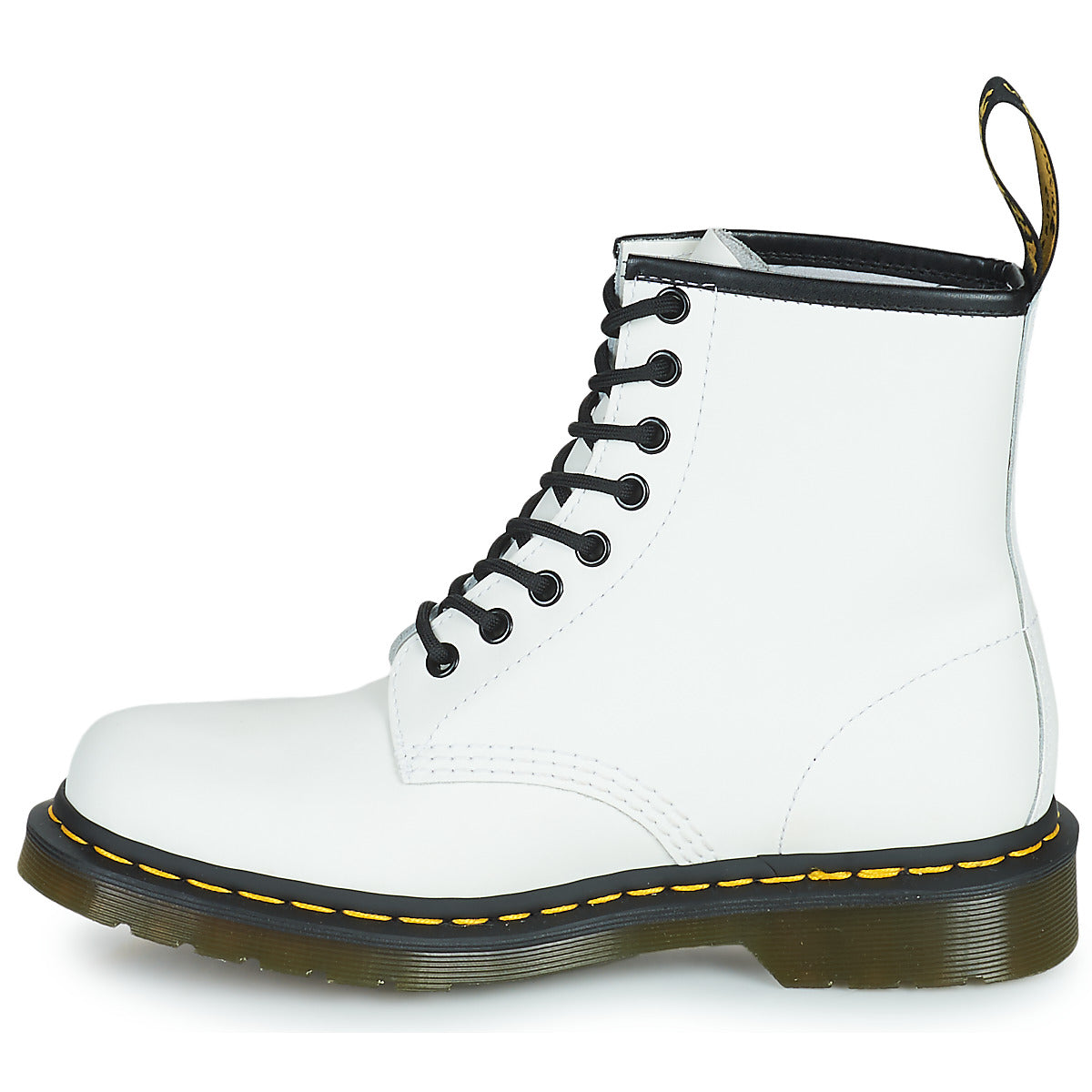 Stivaletti Uomo Dr. Martens 1460 WHITE SMOOTH Bianco