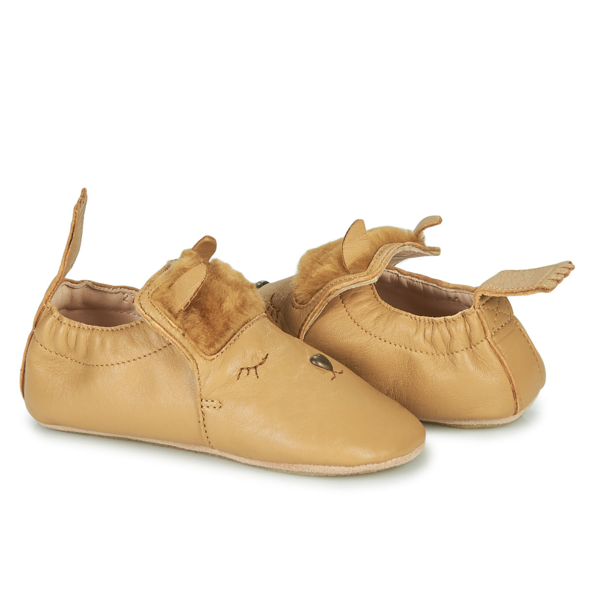 Ballerine ragazzo Easy Peasy MY BLUBLU ALPAGA Marrone