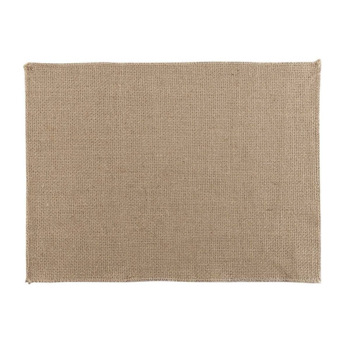 Set da tavola Douceur d intérieur 2 SETS DE TABLE 33 x 45 CM JUTE UNI LENY X2 Kaki