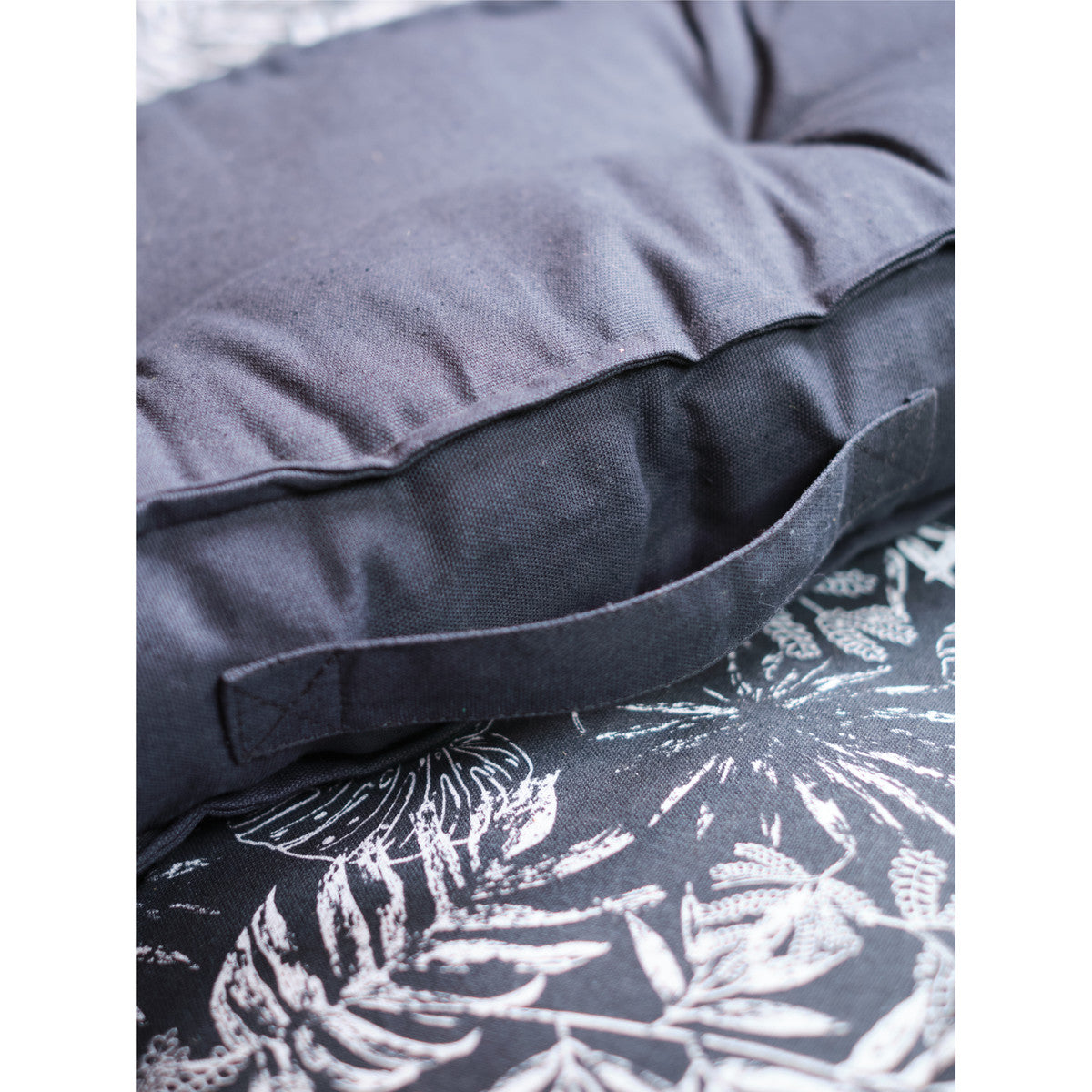 Pouf da esterno Today Accoudoir 58/10/20 Fusain Spirit Garden 22 Grigio