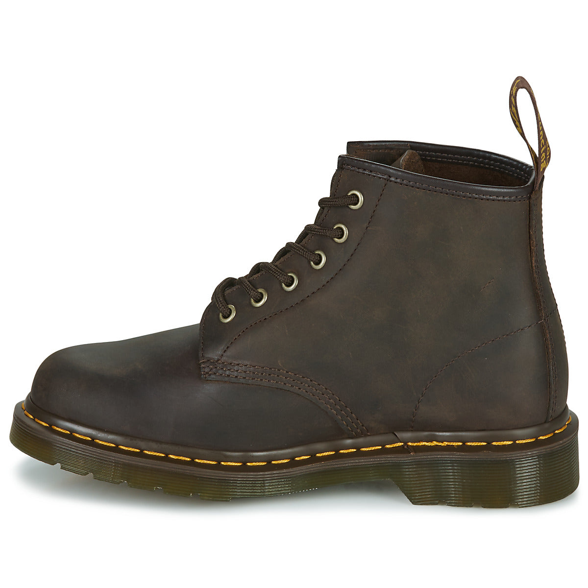 Stivaletti Uomo Dr. Martens 101 DARK BROWN CRAZY HORSE Marrone