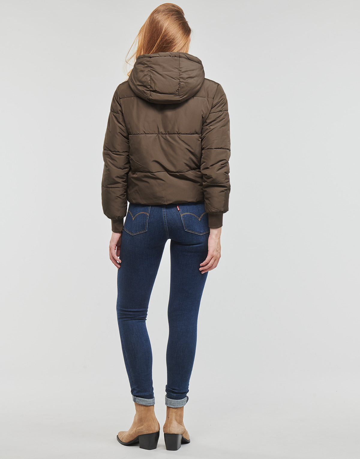 Piumino Donna JDY JDYNEWERICA SHORT HOOD JACKET OTW Marrone
