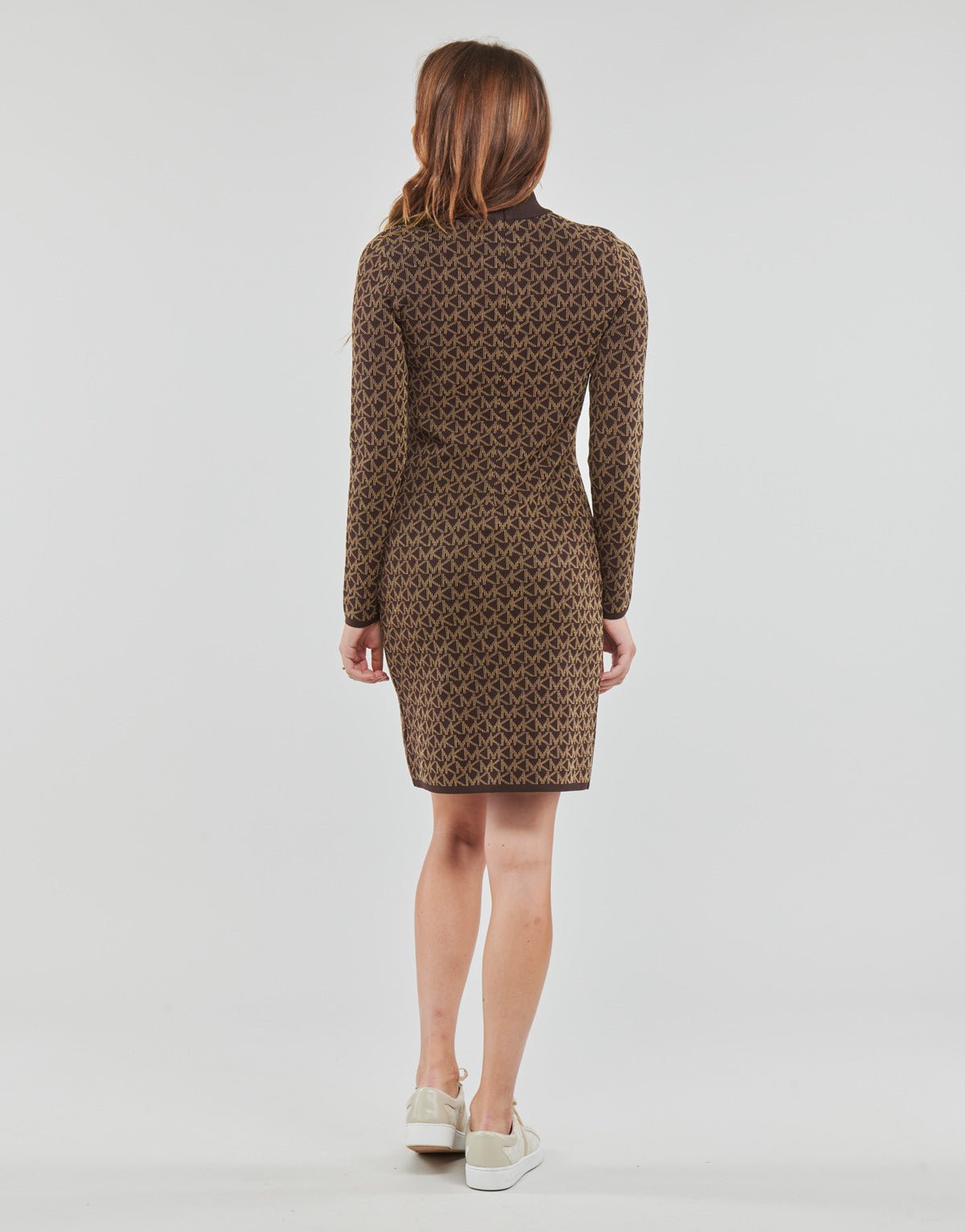 Abito corto Donna MICHAEL Michael Kors ECO MGA MK DT MOCK NK DRS Marrone