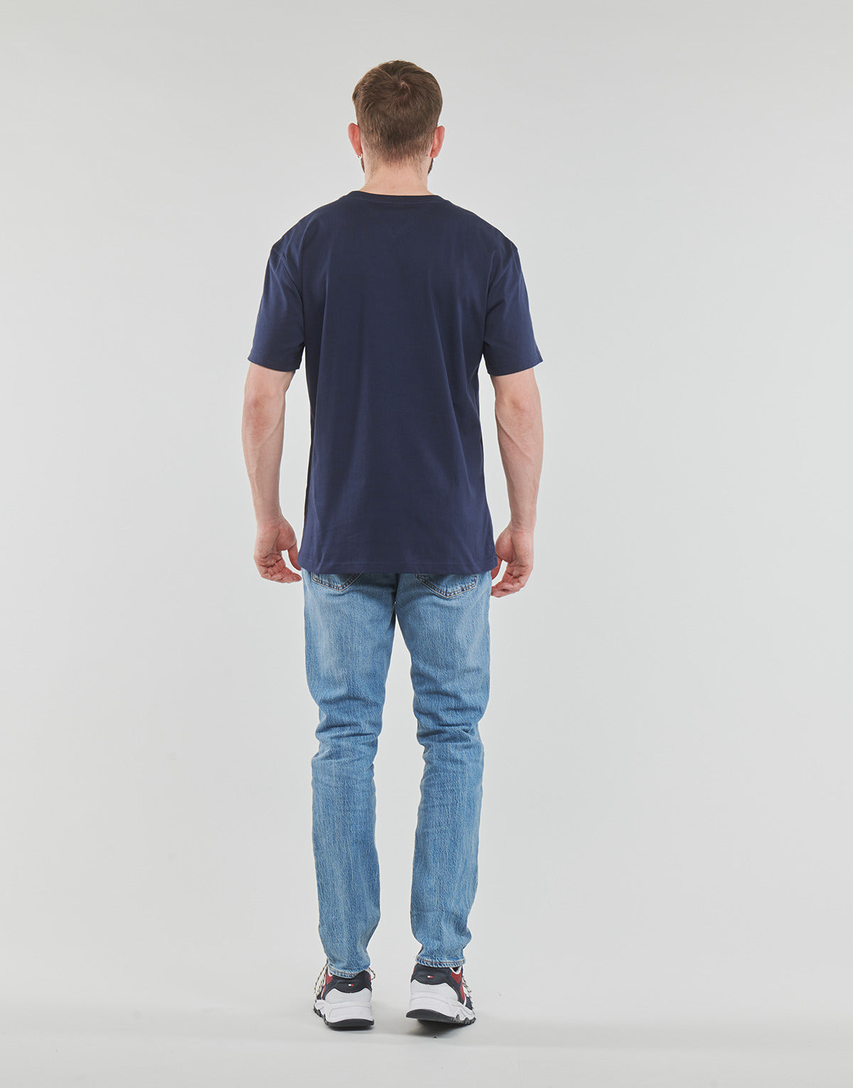 T-shirt Uomo Tommy Jeans TJM CLASSIC LINEAR LOGO TEE Marine
