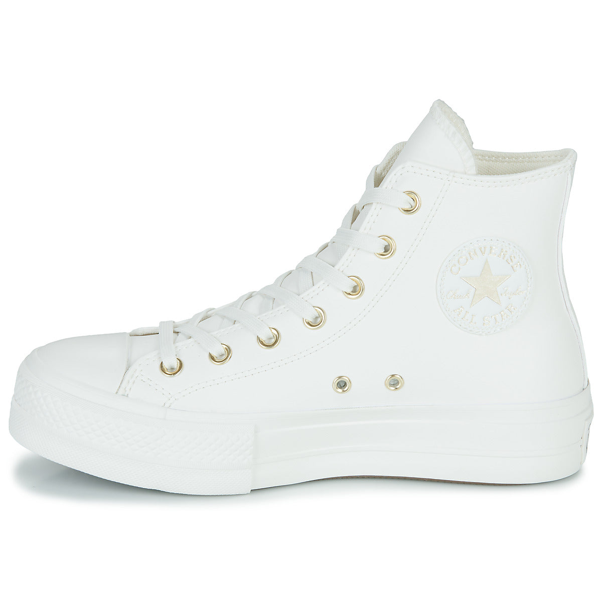 Sneakers alte Donna Converse Chuck Taylor All Star Lift Mono White Bianco