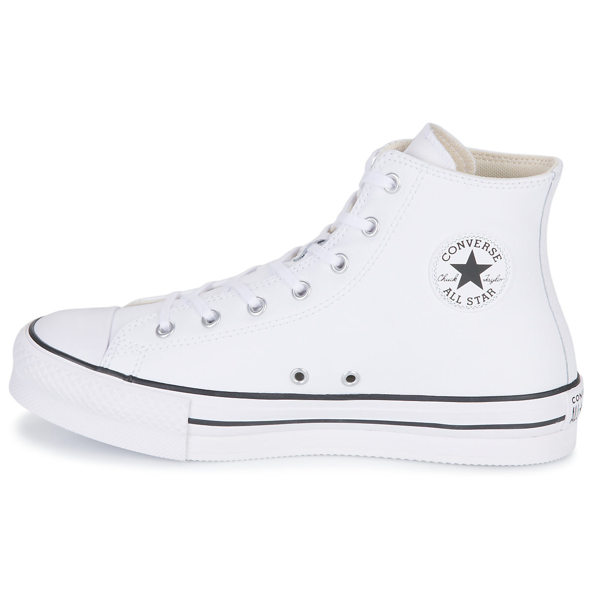 Scarpe bambini ragazza Converse Chuck Taylor All Star Eva Lift Leather Foundation Hi Bianco