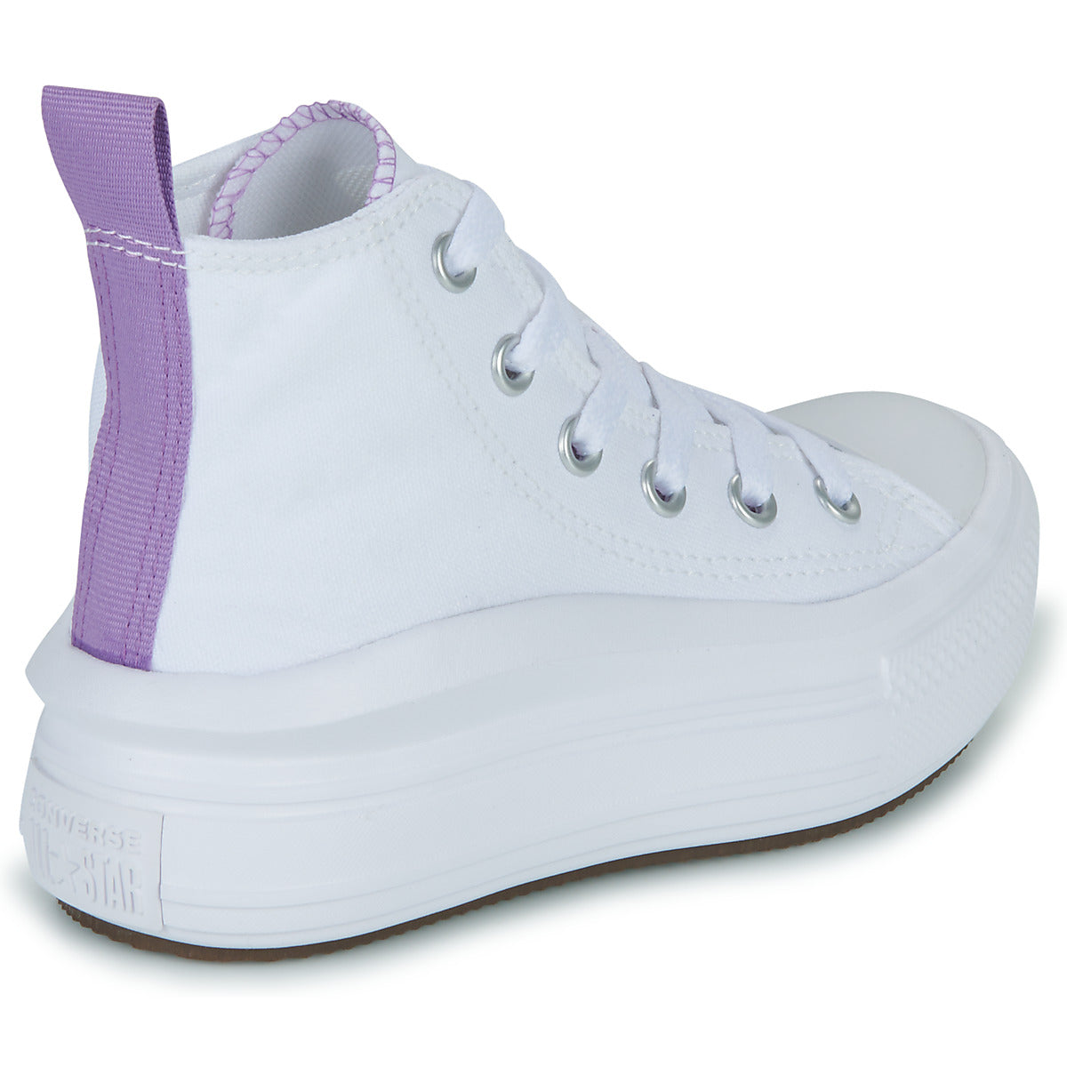 Scarpe bambini ragazza Converse Chuck Taylor All Star Move Platform Foundation Hi Bianco