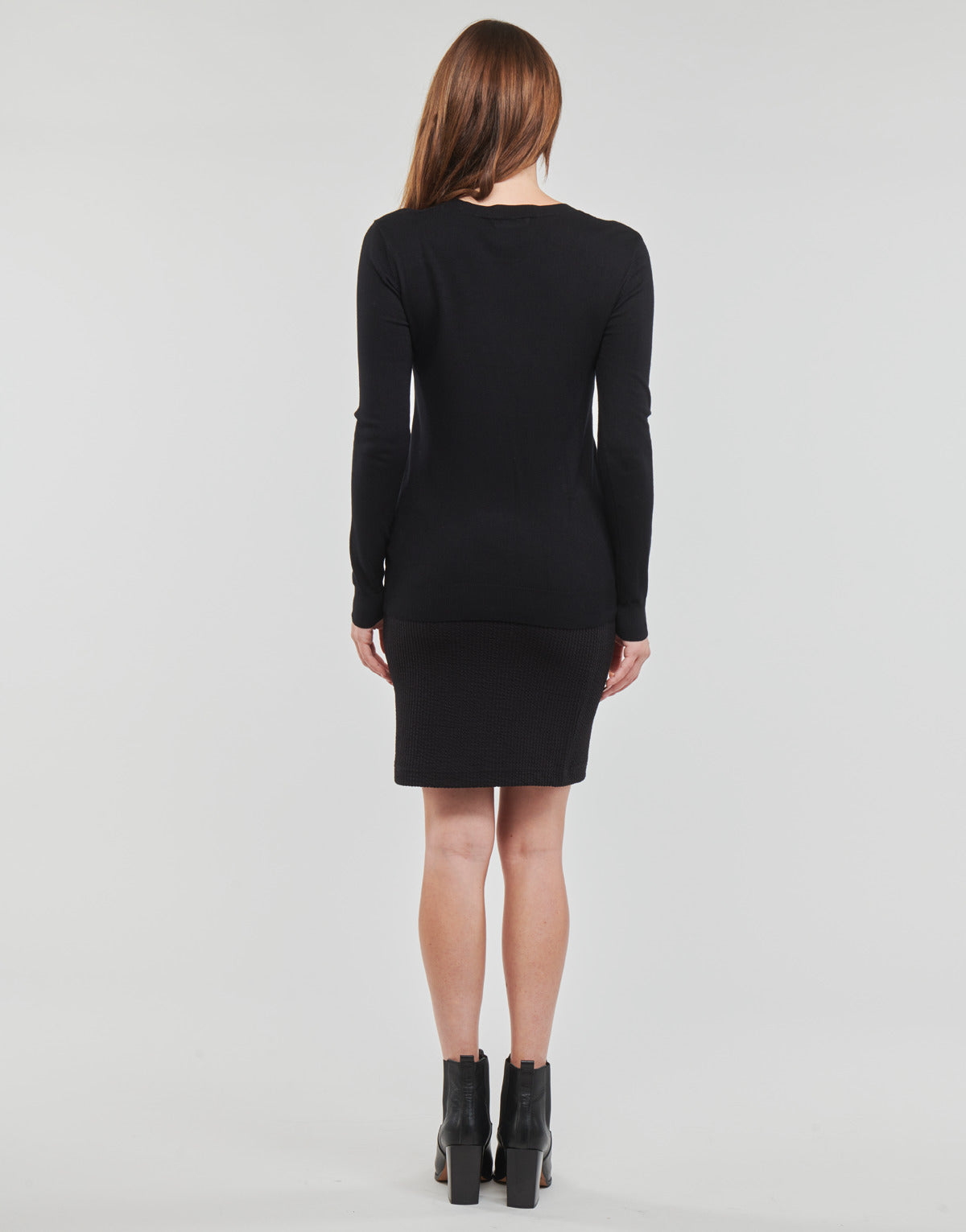 Maglione Donna Guess LILIANE RN LS Nero