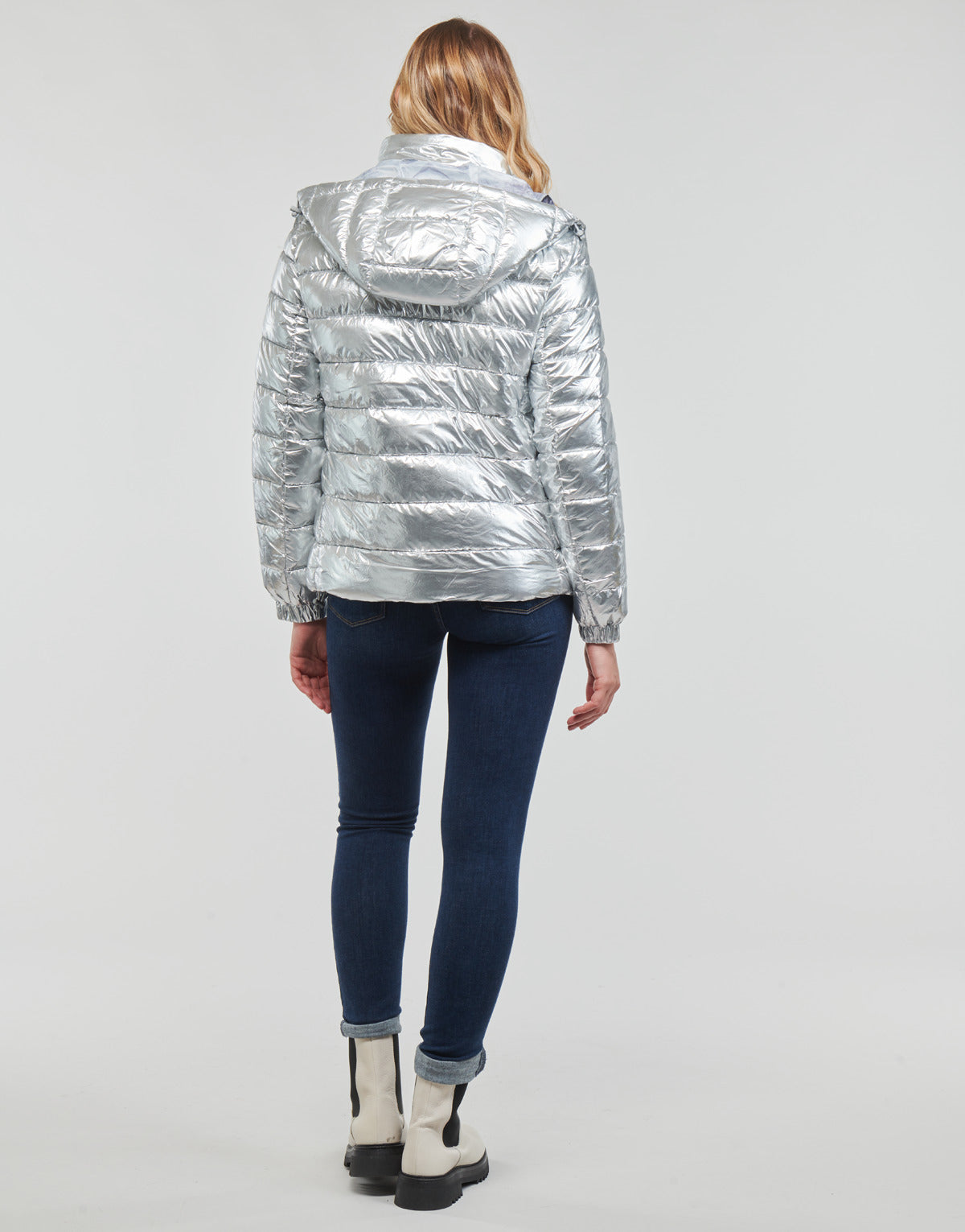 Piumino Donna Guess FIORENZA JACKET Grigio