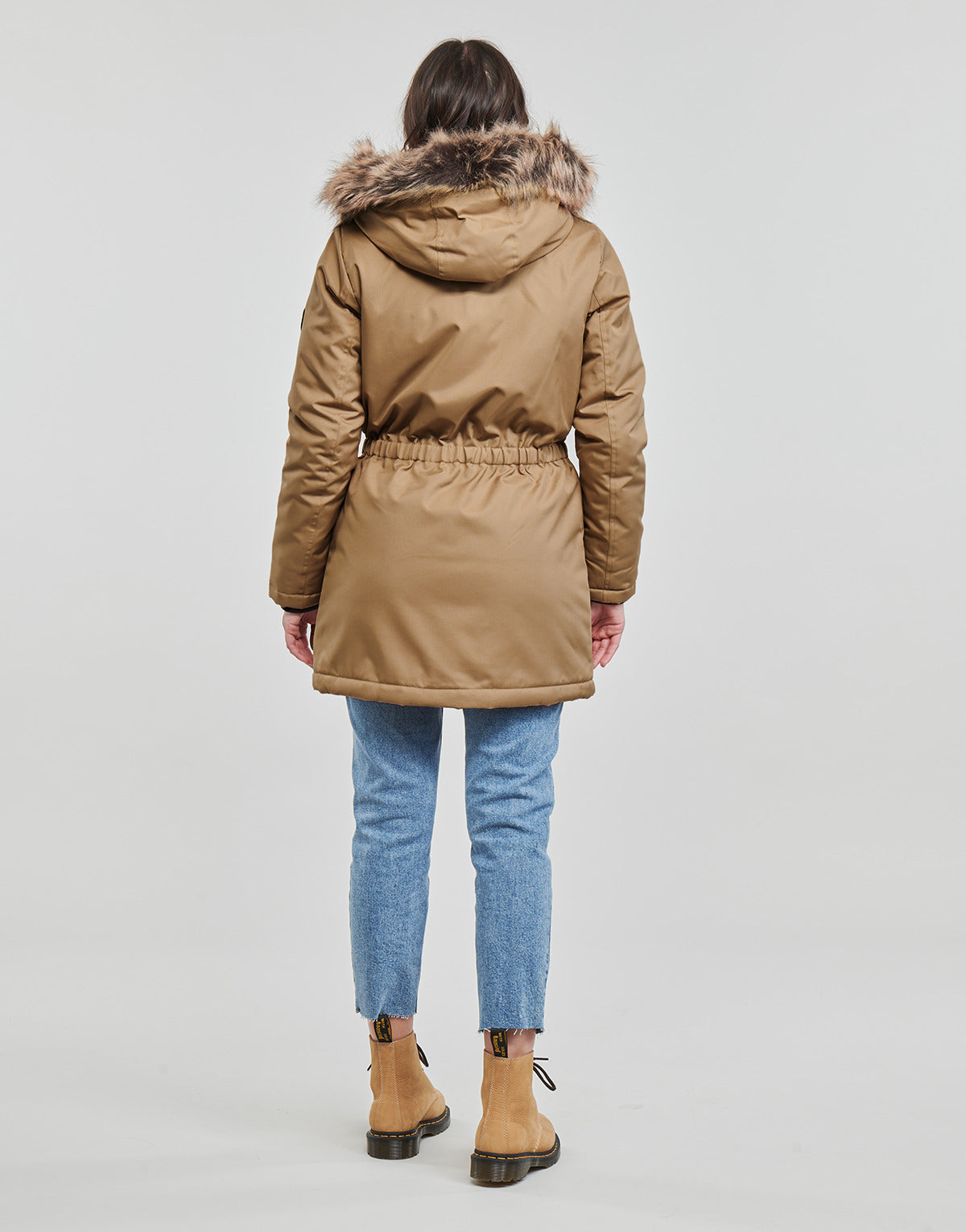 Parka Donna Only ONLIRIS FUR WINTER PARKA CC OTW Marrone