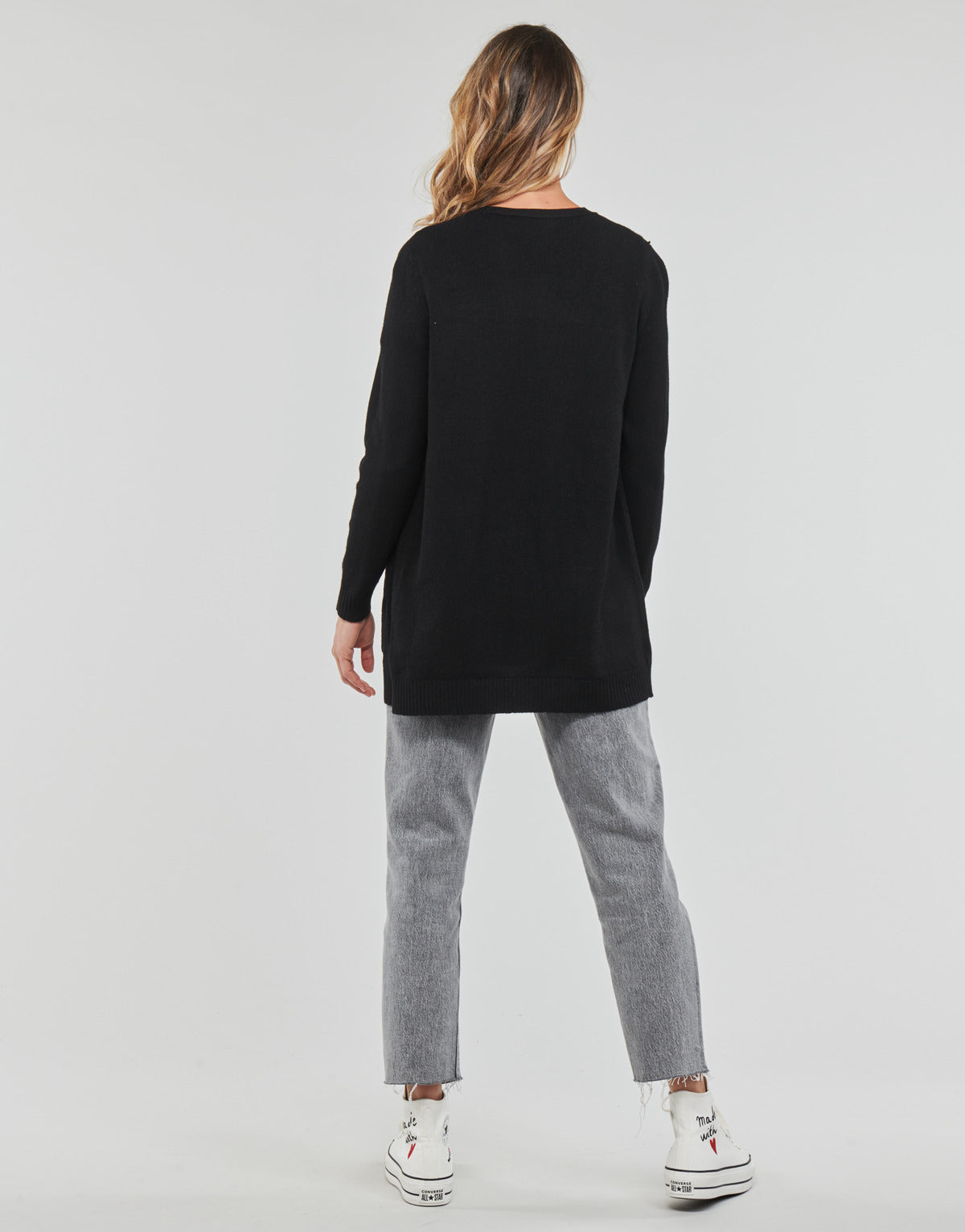 Gilet / Cardigan Donna Only ONLLESLY L/S OPEN CARDIGAN KNT NOOS Nero