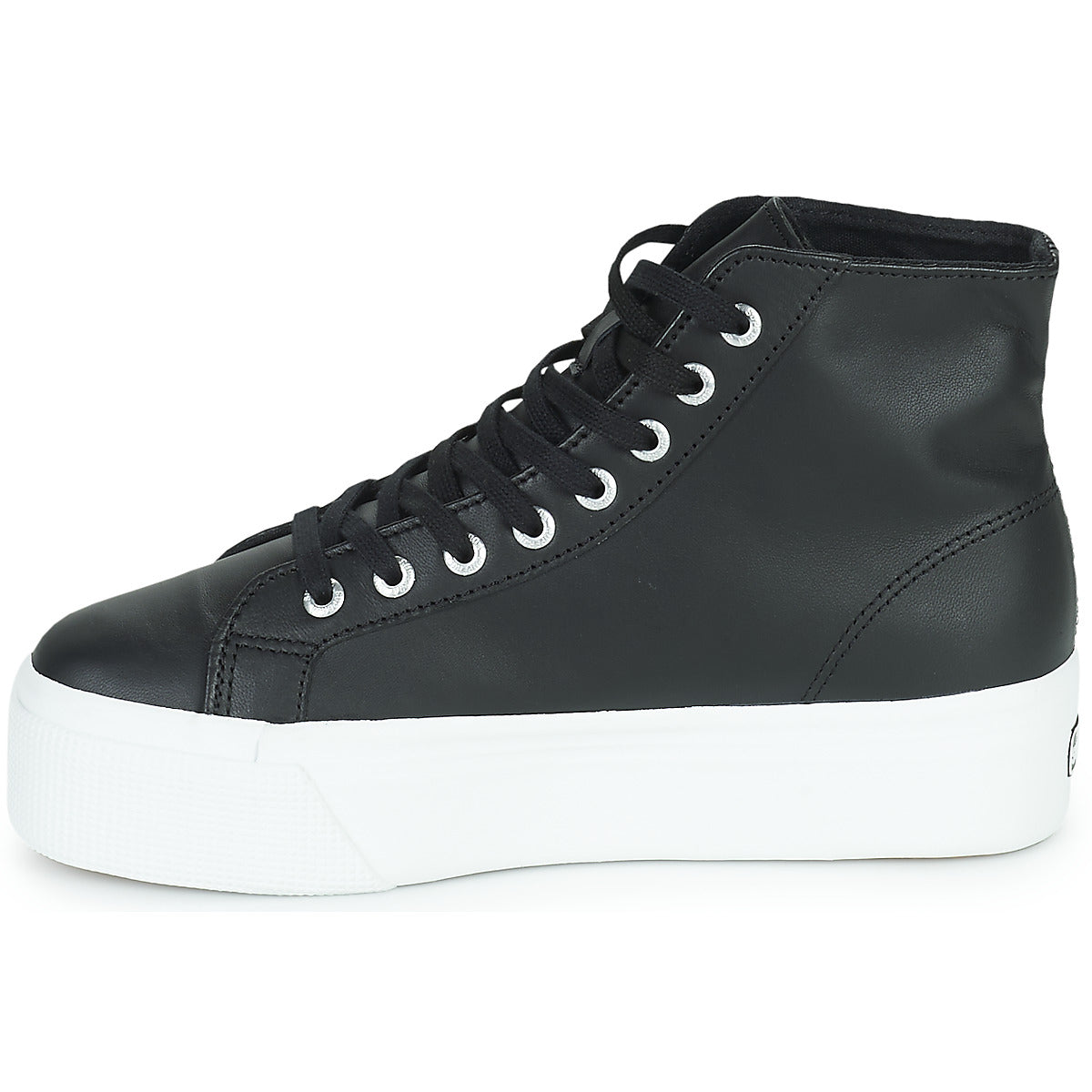 Sneakers alte Donna Superga 2730 HI TOP NAPPA Nero