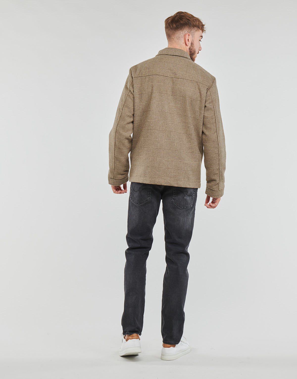 Mantella Uomo Jack & Jones JJJOHNSON WOOL JACKET Beige