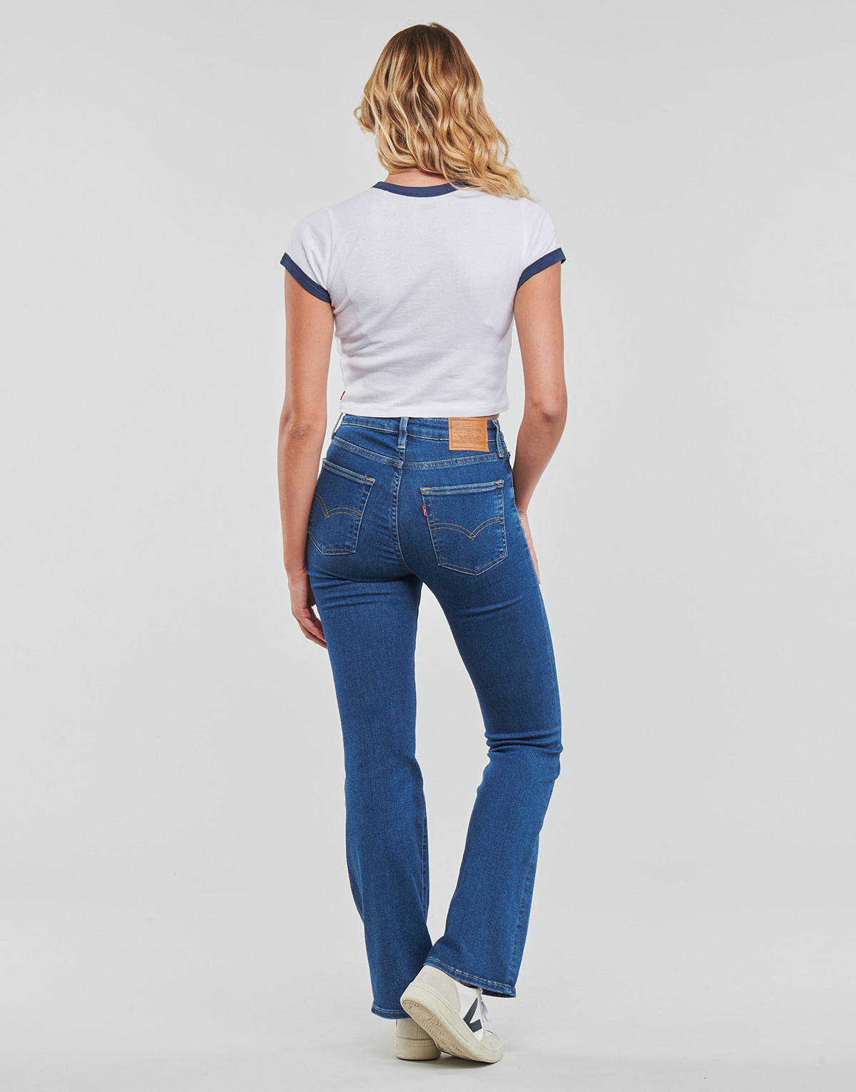 T-shirt Donna Levis GRAPHIC RINGER MINI TEE Bianco