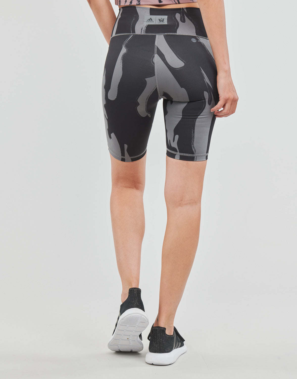 Collant Donna adidas TM BIKER SHORTS Grigio