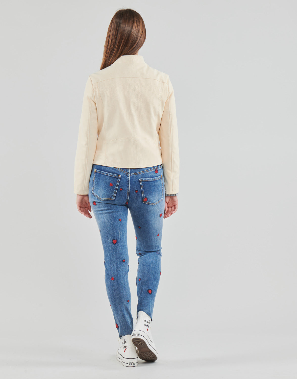 Giacca in pelle Donna Desigual LAS VEGAS Bianco