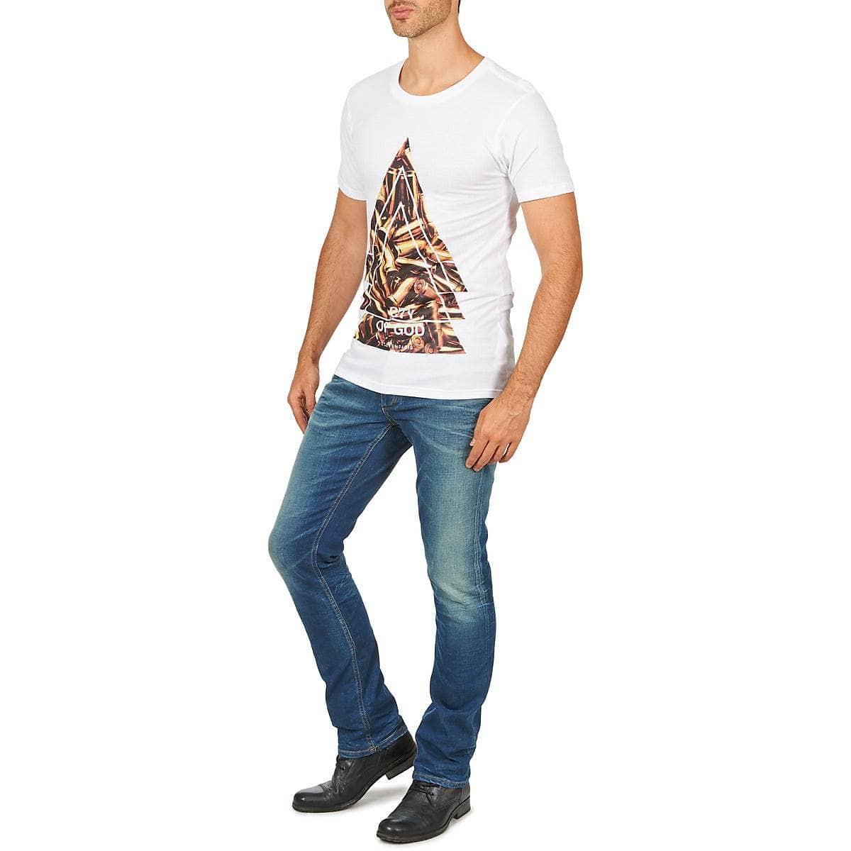 T-shirt Uomo Eleven Paris CITYGOD M MEN Bianco