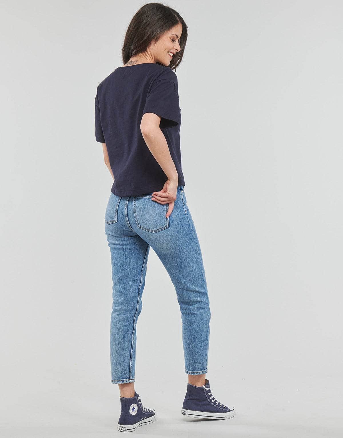 T-shirt Donna Petit Bateau A06TM04 Marine