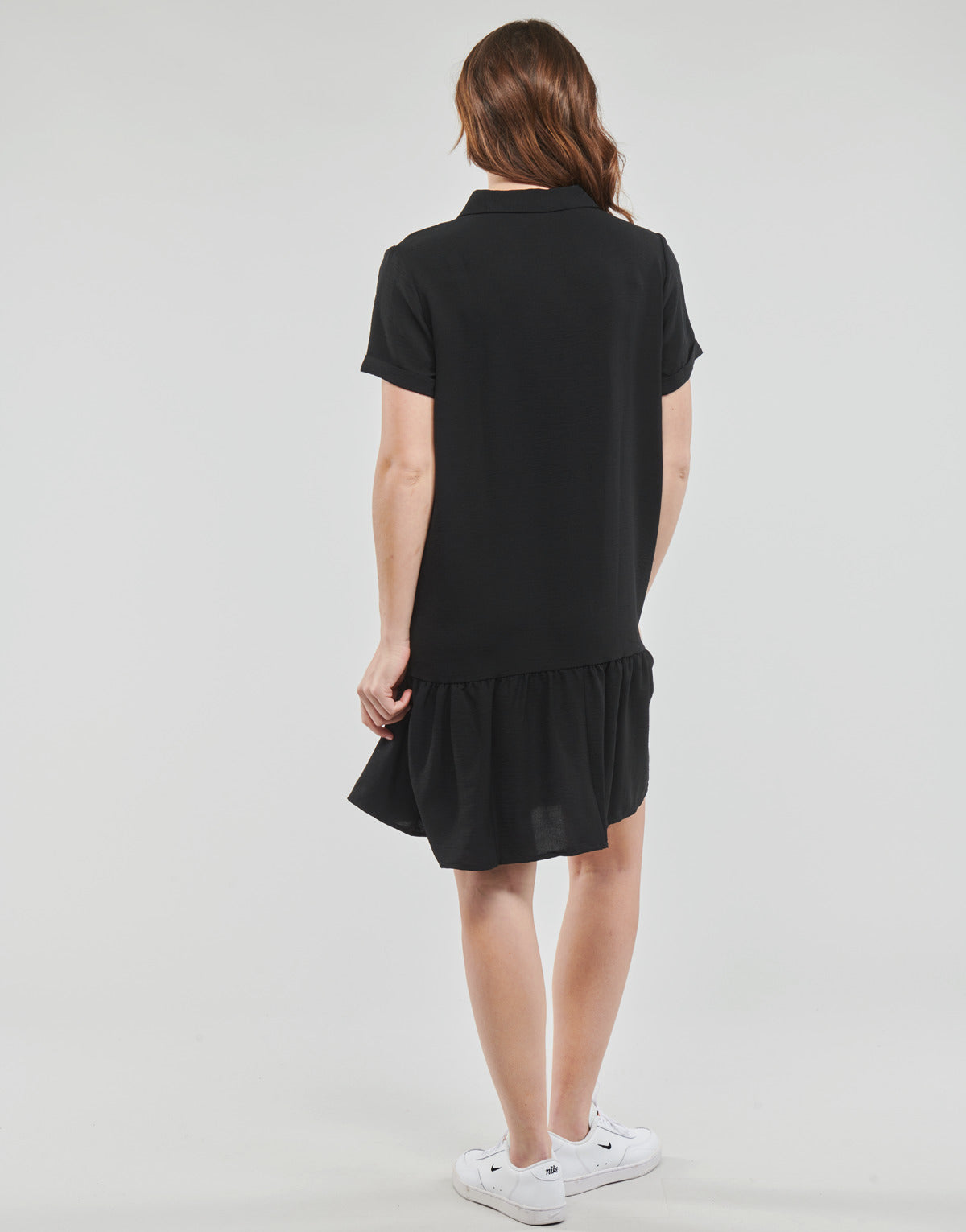 Abito corto Donna JDY JDYLION S/S PLACKET DRESS Nero