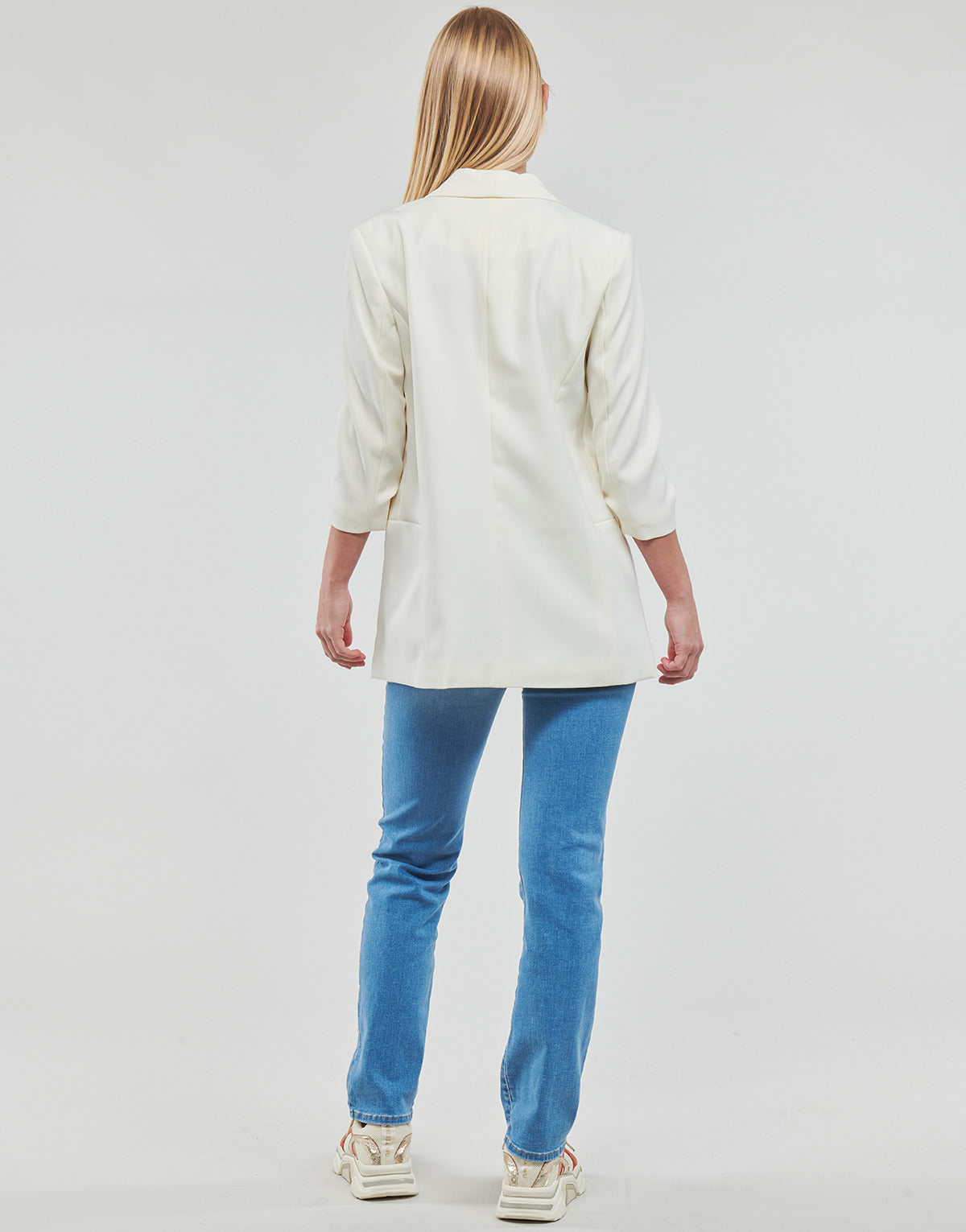 Giacca Donna Only ONLELLY 3/4 LIFE BLAZER TLR Bianco