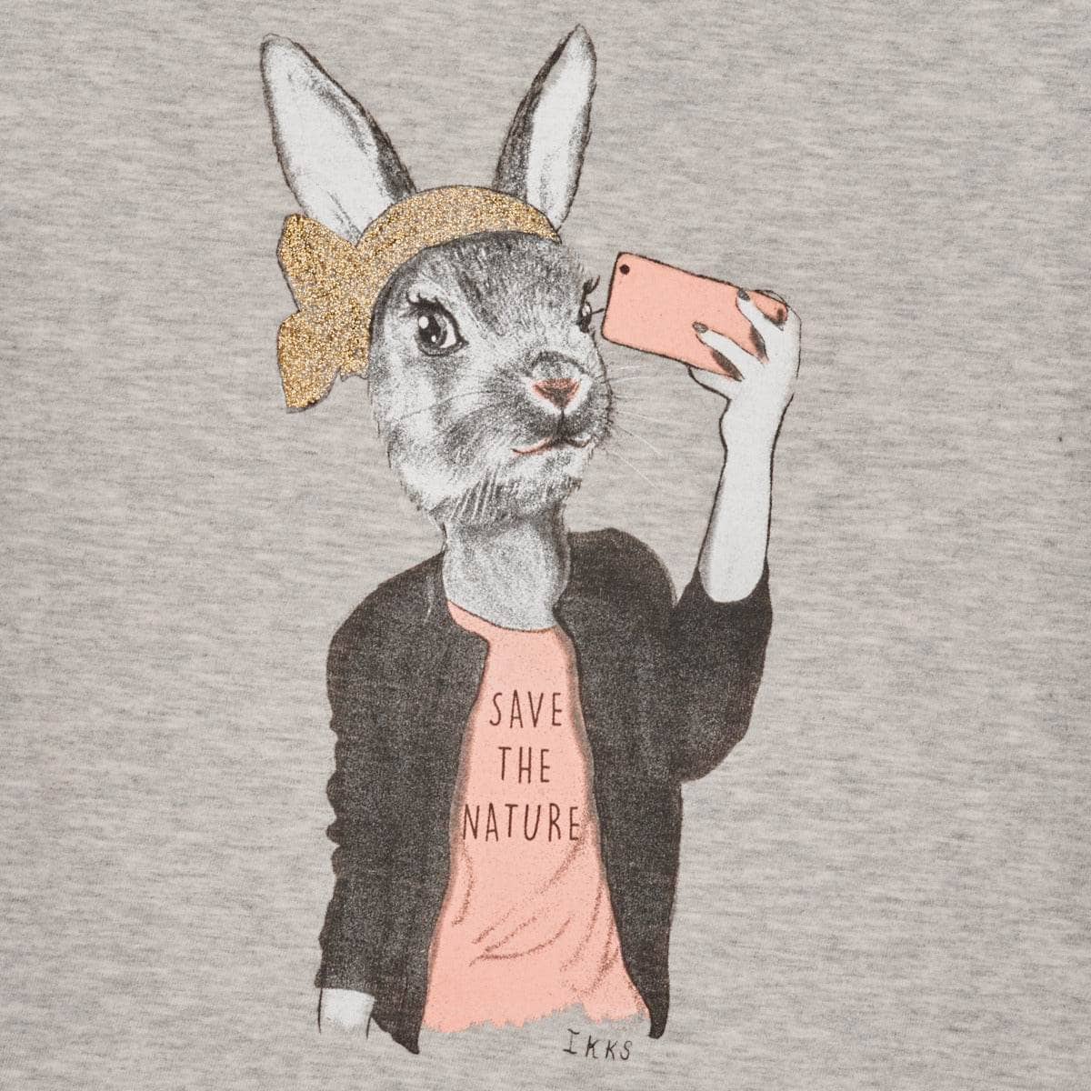 T-shirt ragazza Ikks XW10432 Grigio